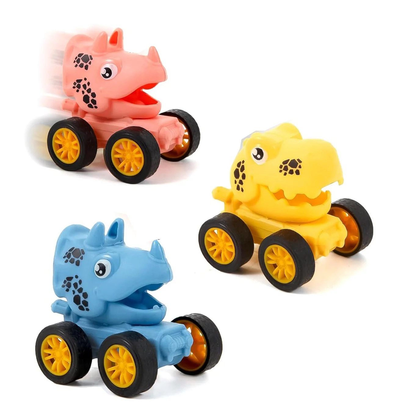 Dinosaur pull back cars
