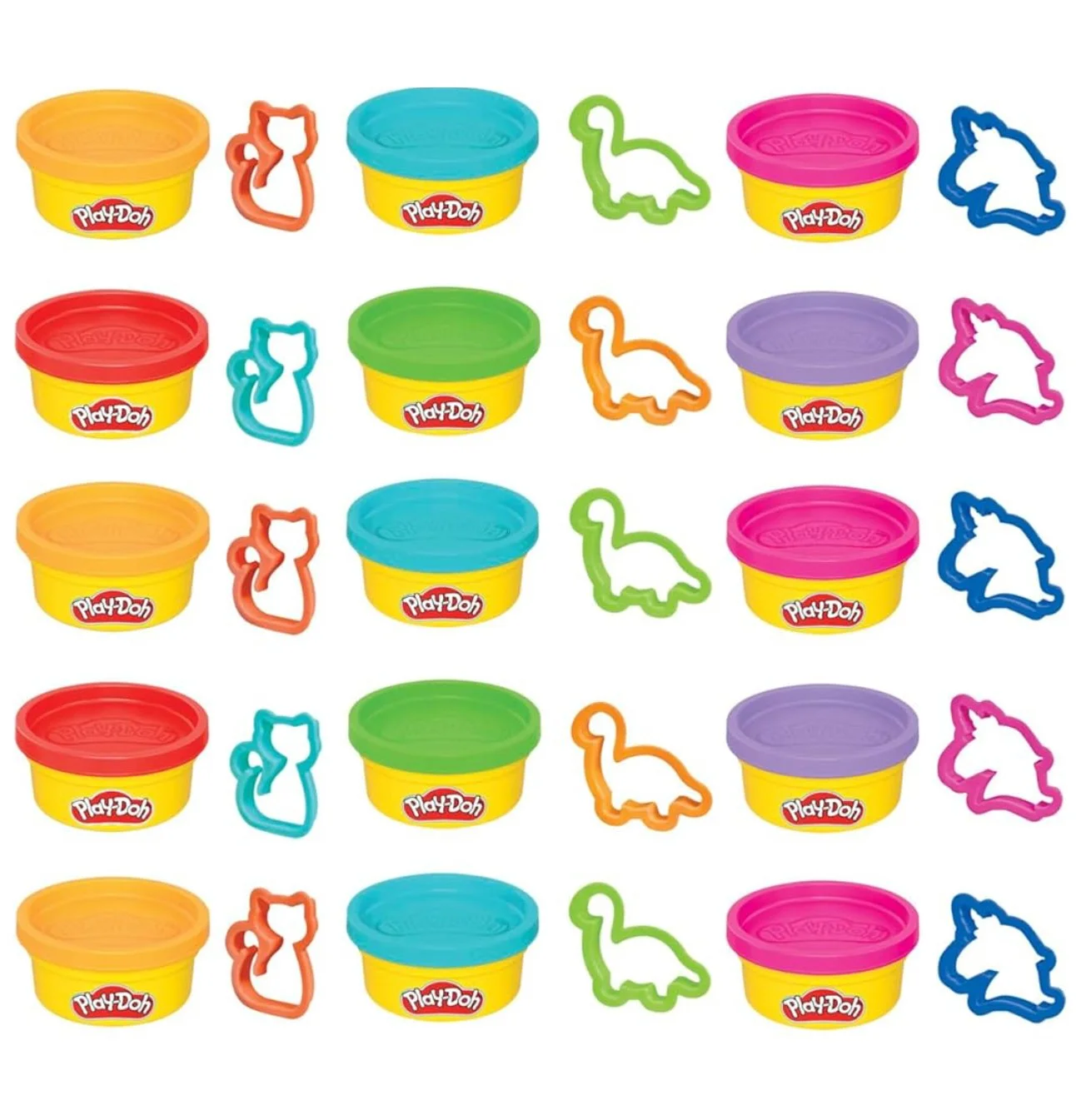 Play doh favors with stencils