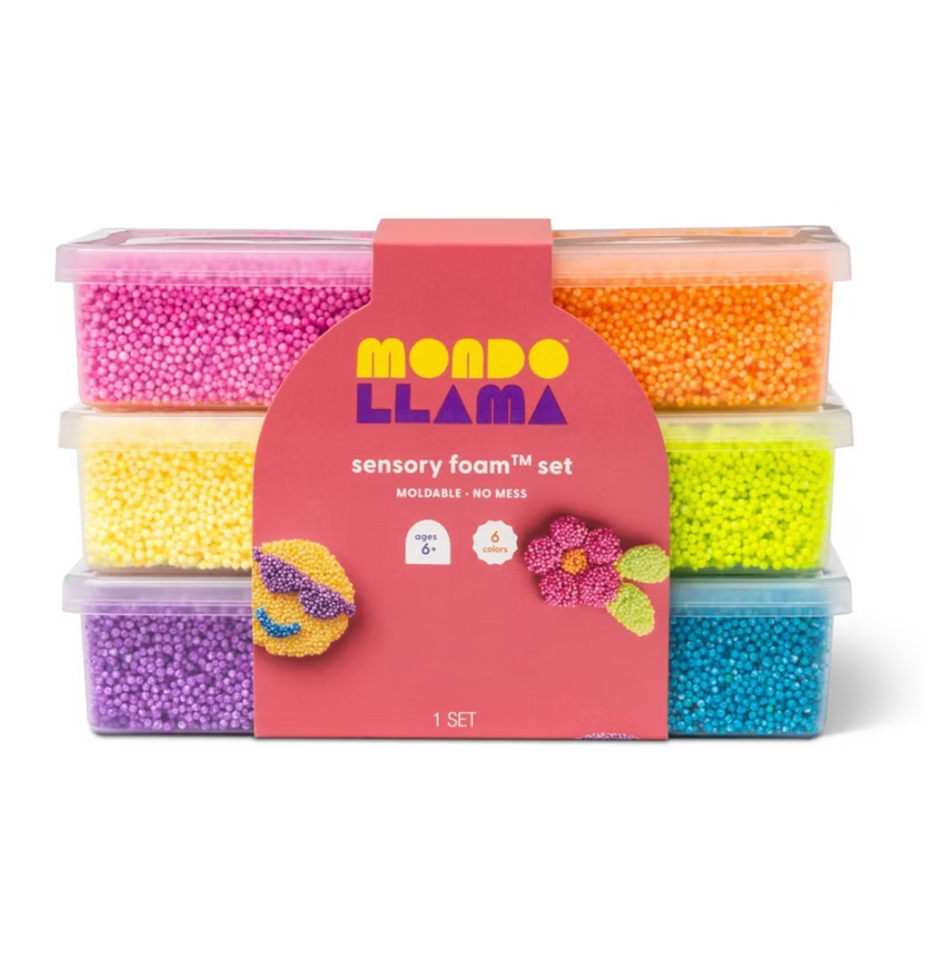 Multicolor shaping foam