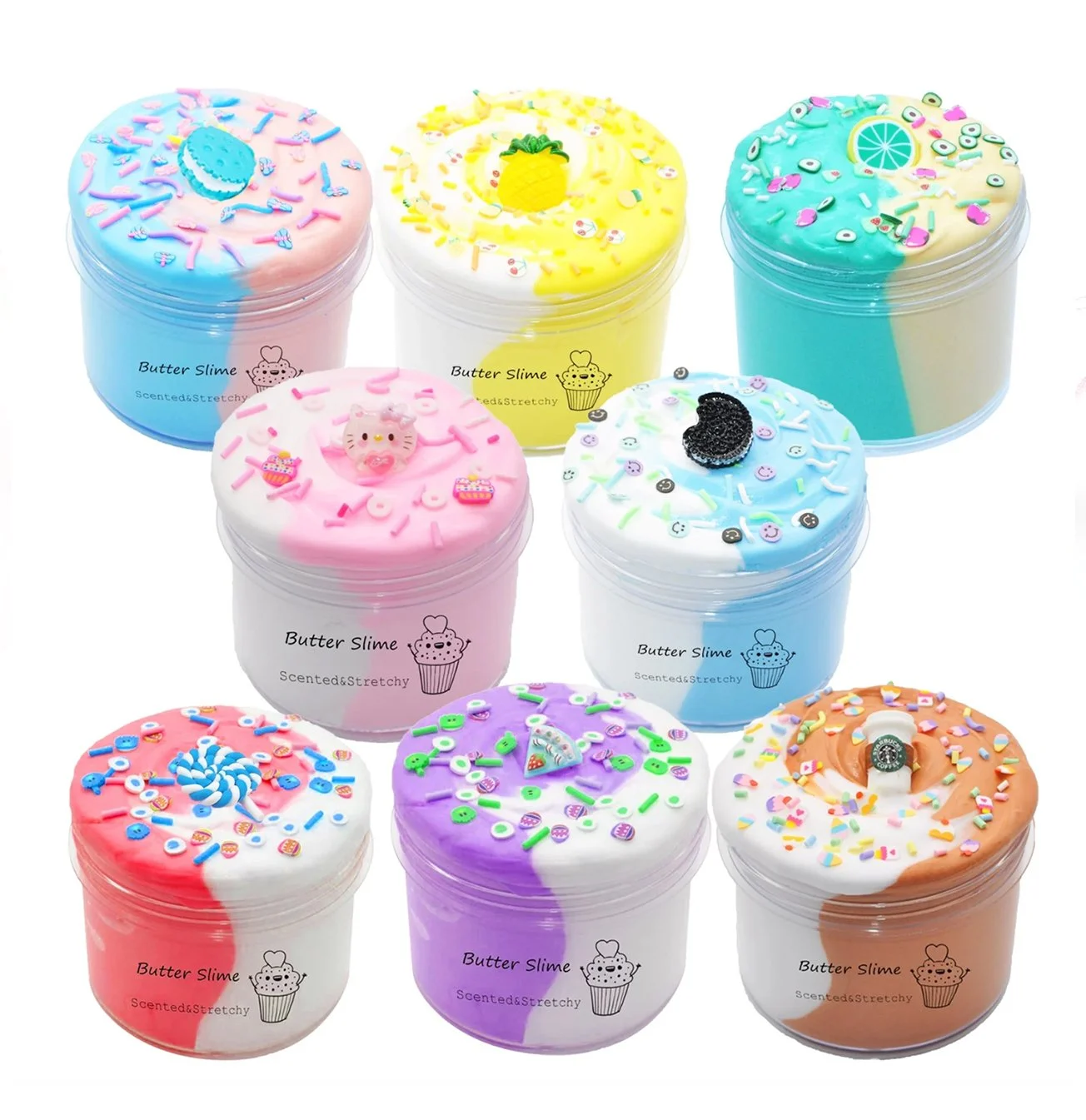 Butter slime two toned kits