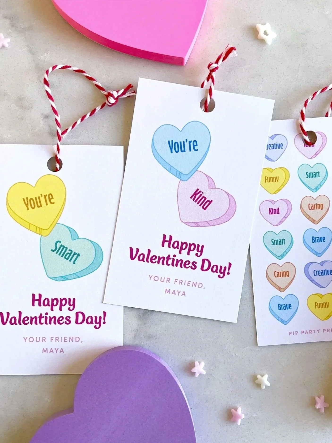 Valentine’s Day Printables &amp; Creative Ideas for Kids: Gift Tags, Stationery &amp; More