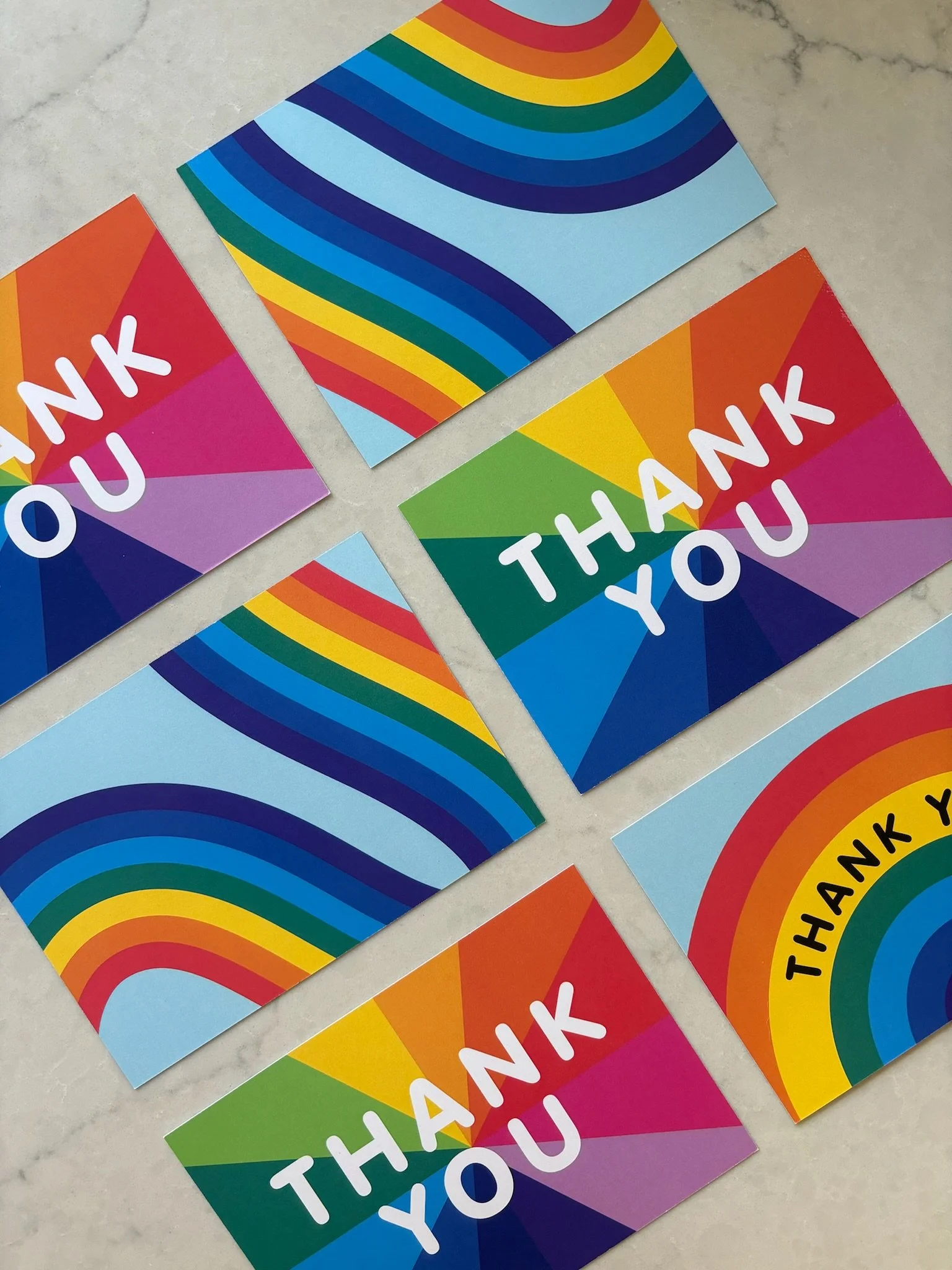 Rainbow birthday party invitation