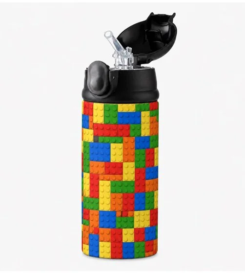 Personalized building block water bottle