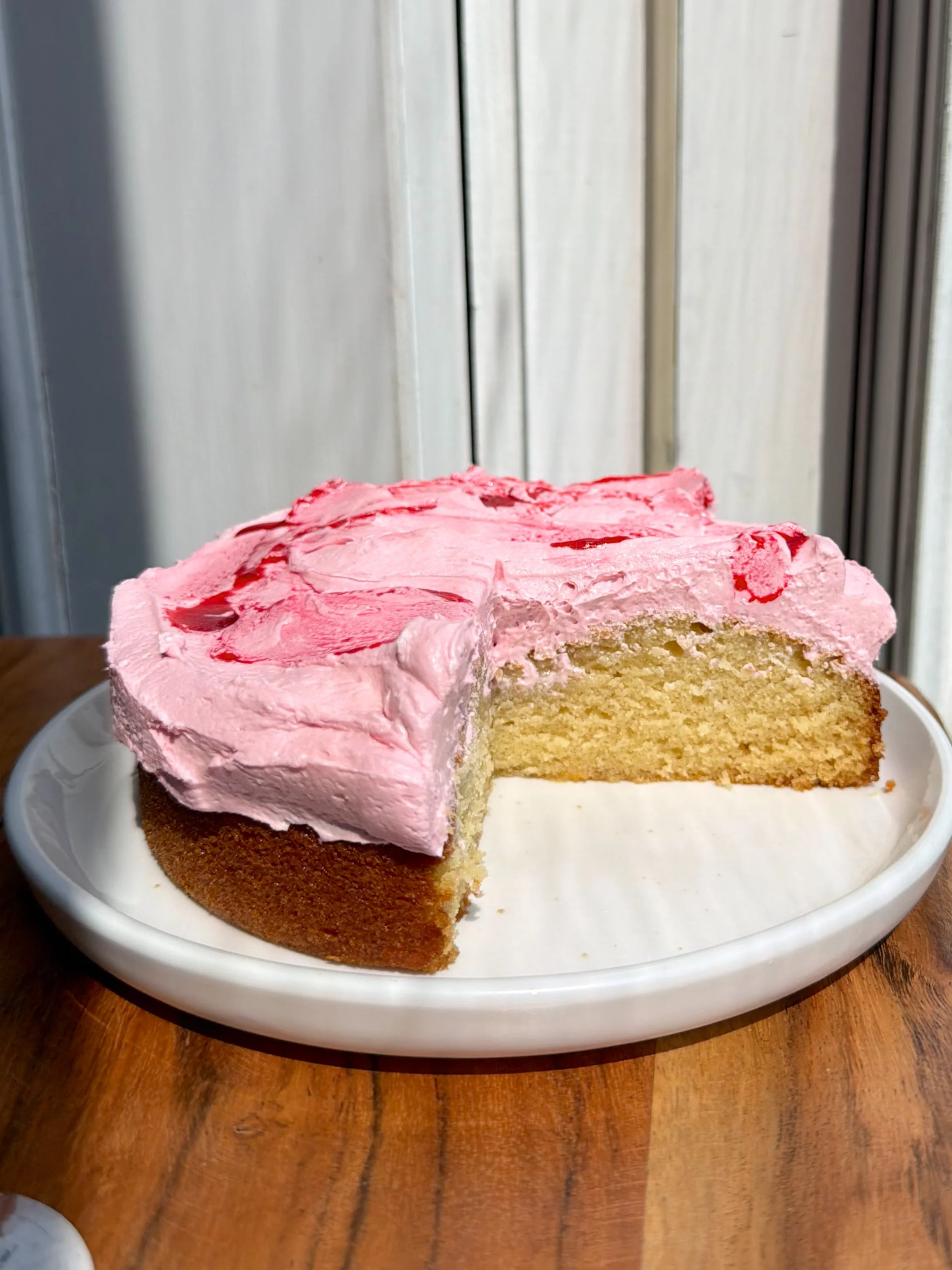 Mini Vanilla Bean Raspberry Cake