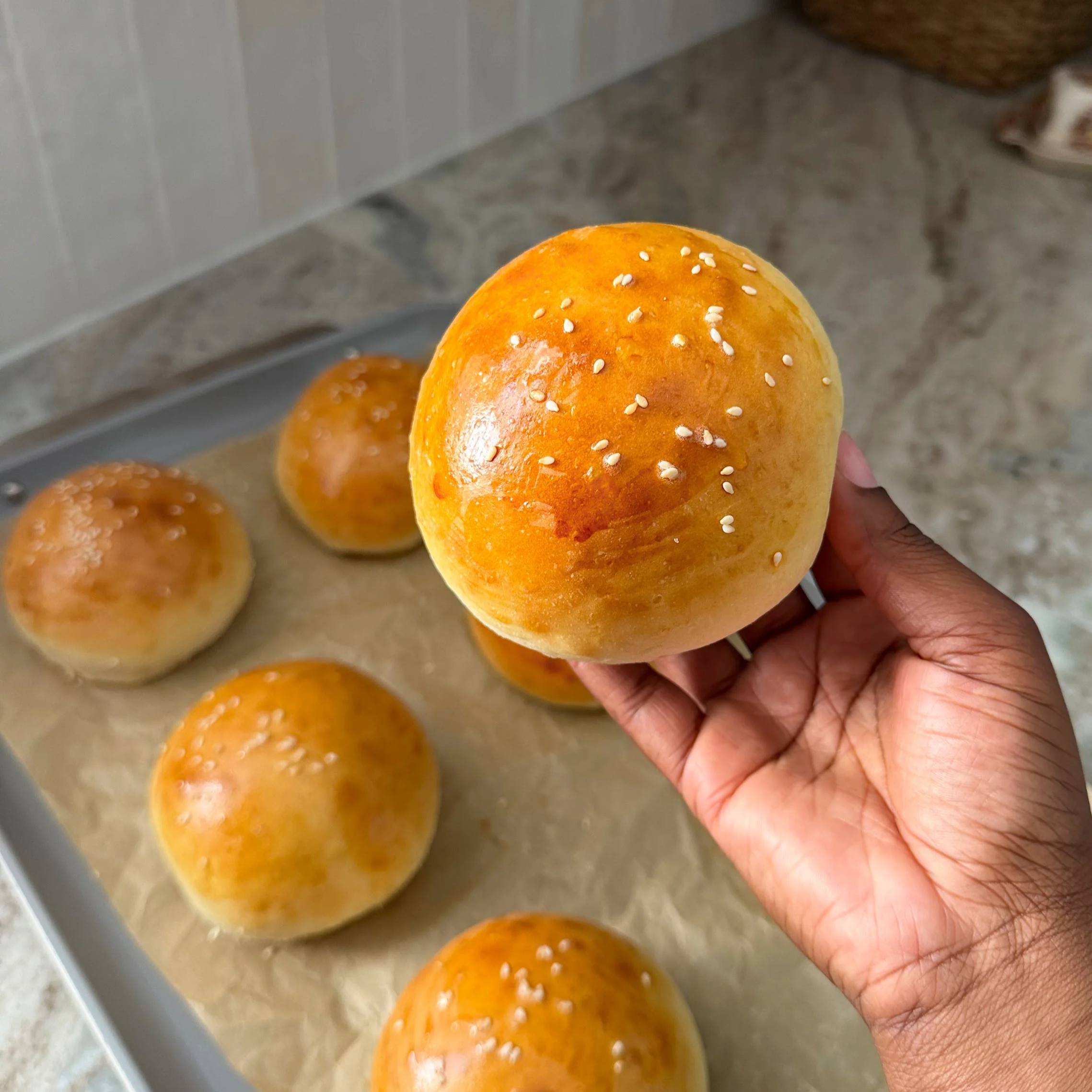 Homemade Hamburger Buns in 35 Minutes