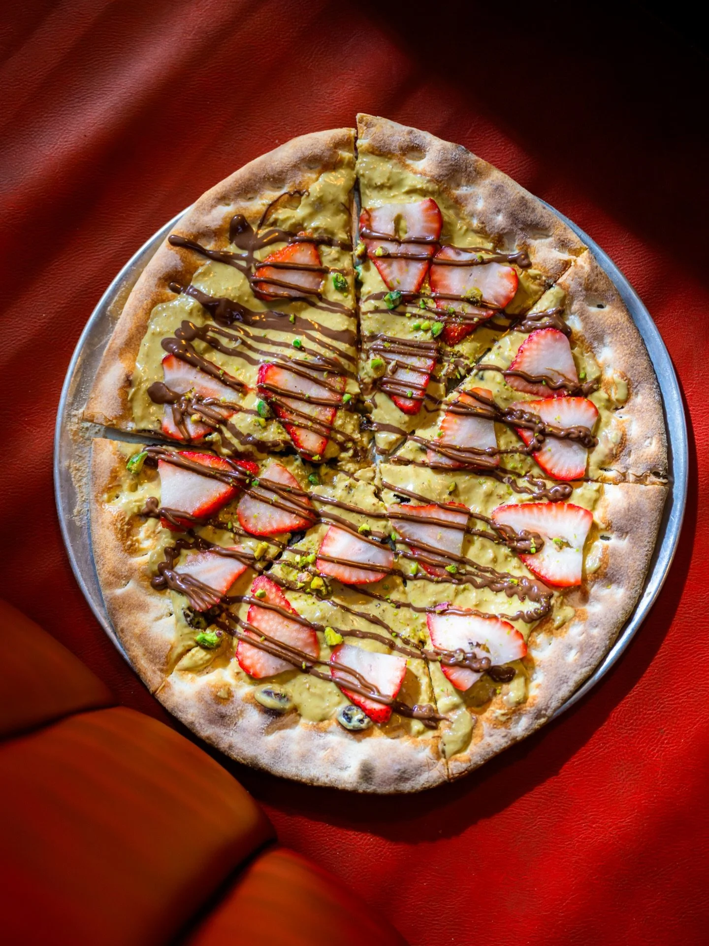 This is your sign to try our new DC Dubai Pie 🍓

Layered with strawberries, house-made tahini pistachio spread, delicate kataifi crunch, and finished with Nutella 😍