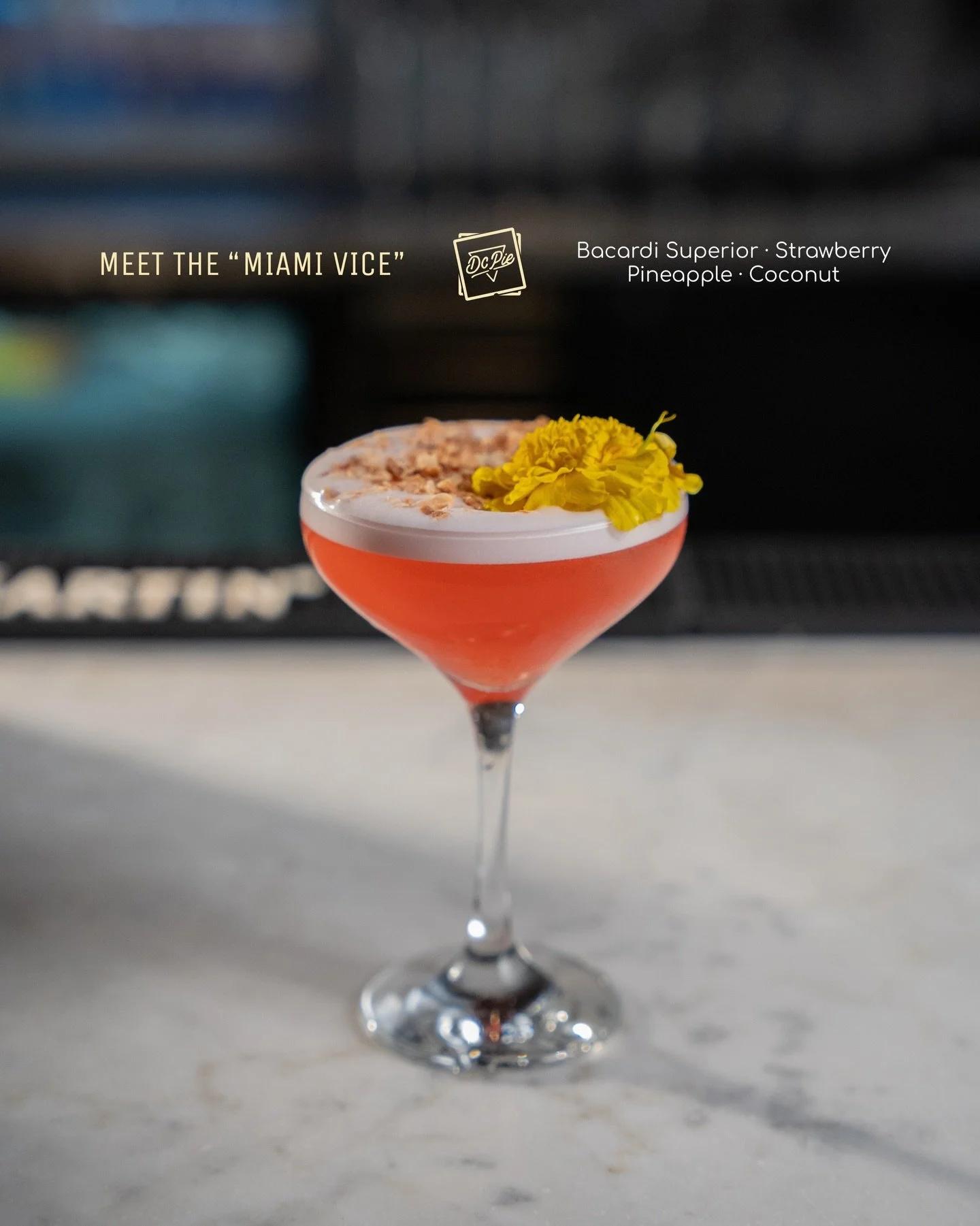 Meet your new obsession: the &ldquo;Miami Vice&rdquo; 🍹Tropical, smooth, and made to sip all night.