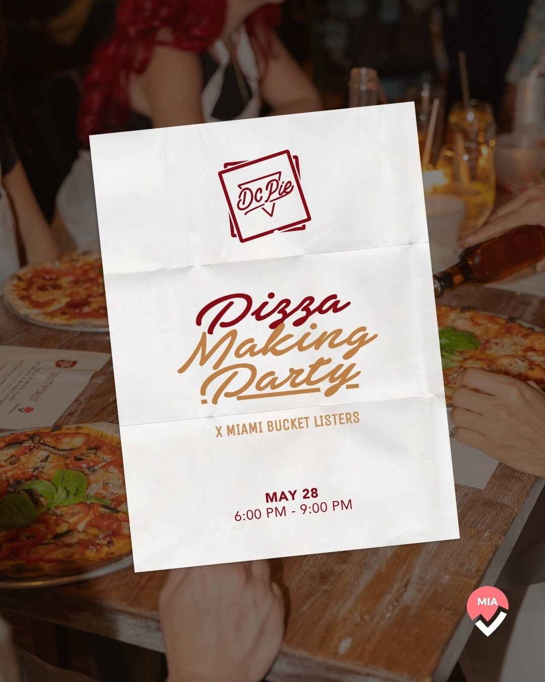 Roll up your sleeves! We&rsquo;re teaming up again with @miamibucketlist to bring back the ultimate pizza party to the heart of Brickell.

🍕 Make your own personal artisan pie
🍹 Unlimited Aperol Spritz Bar
🥓 Signature Pepperoni Chips
🍫 Dessert: O