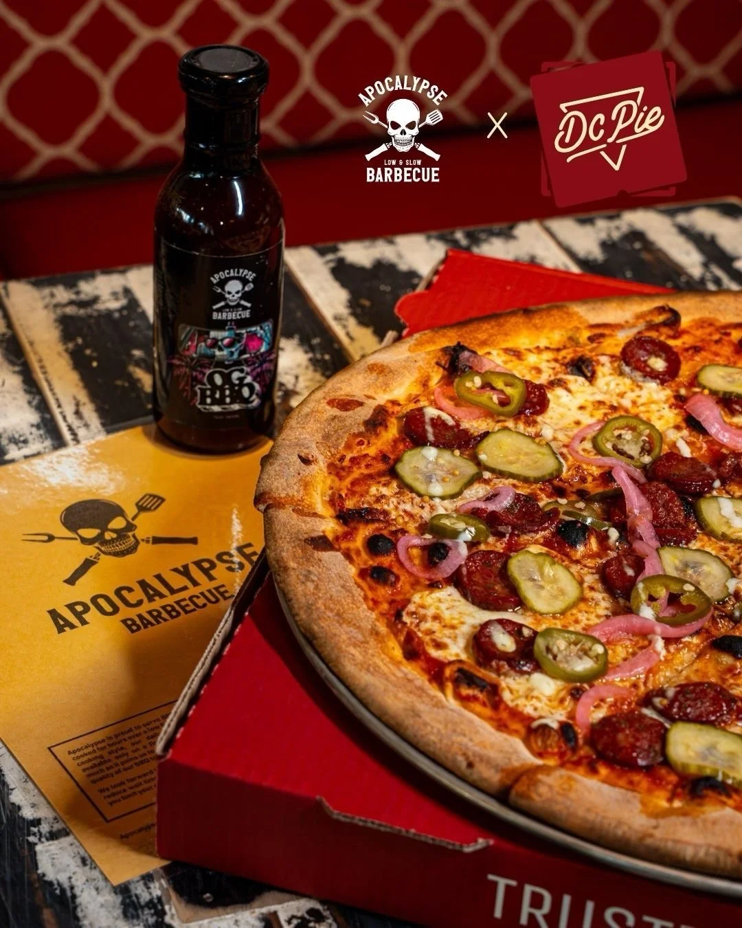 For National BBQ Day, we&rsquo;re bringing the heat with an exclusive @apocalypsebbq x @dcpieco collab. We took our signature thin-crust and loaded it with Apocalypse BBQ&rsquo;s Cowboy Link sausage, specialty ranch, and an OG BBQ sauce blend.

It&rs