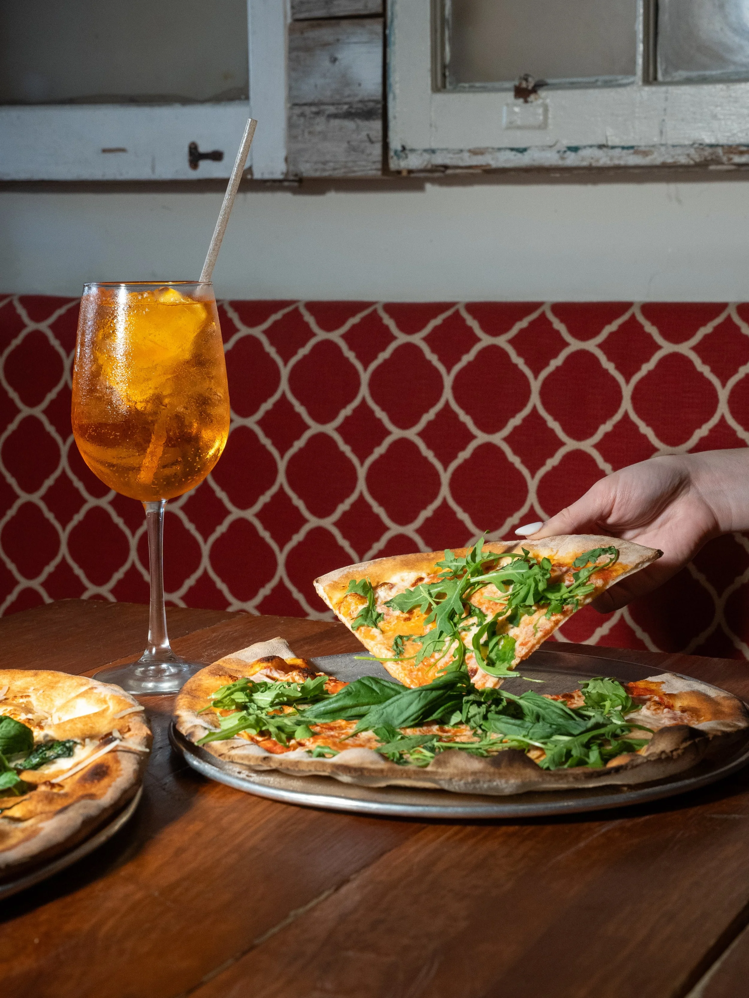pizza + aperol spritz? yes, please.