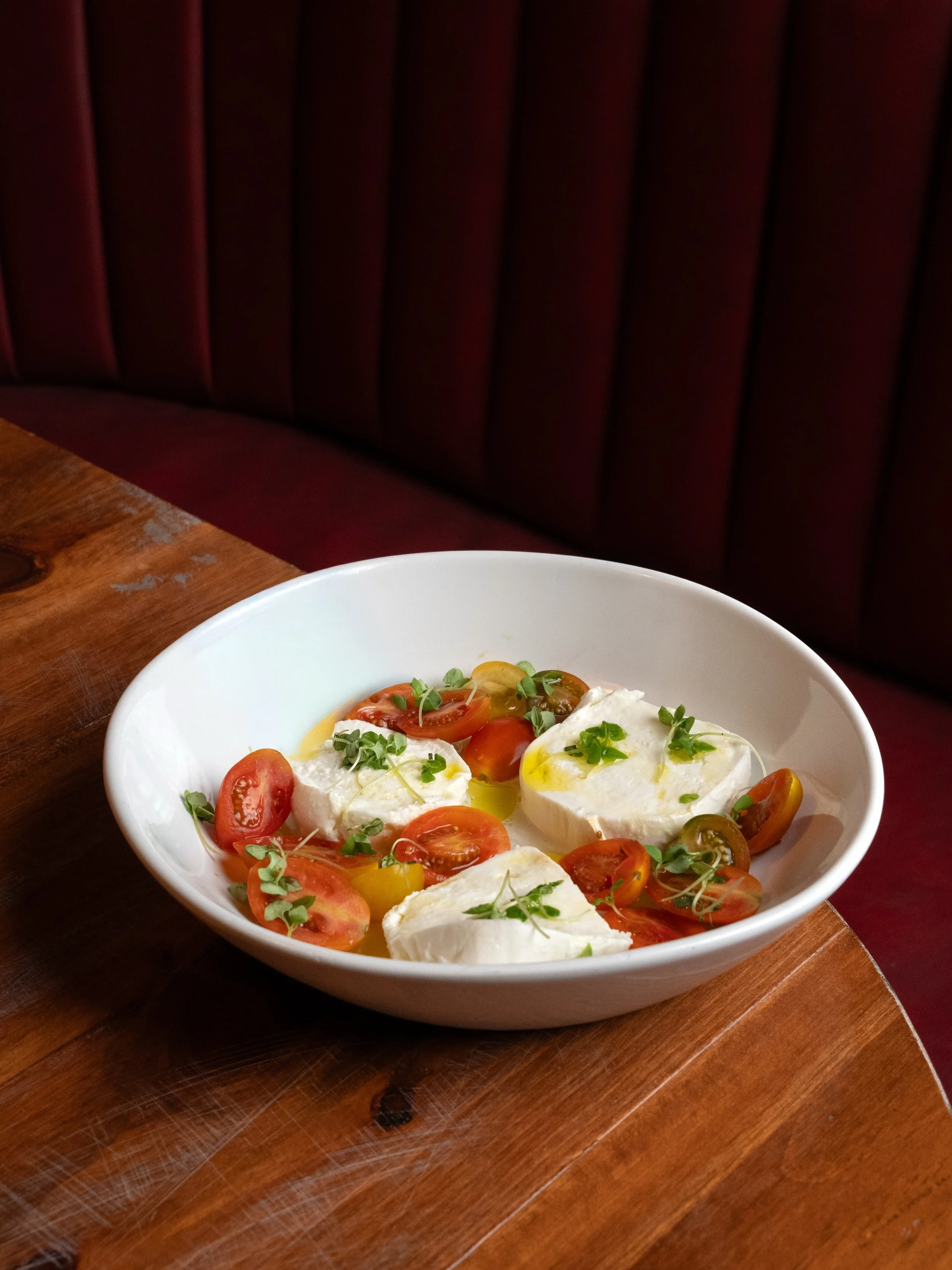 From Italy to Brickell.

Fresh Bufala mozzarella, heirloom tomatoes, and basil. Simple, high-quality, and never frozen.