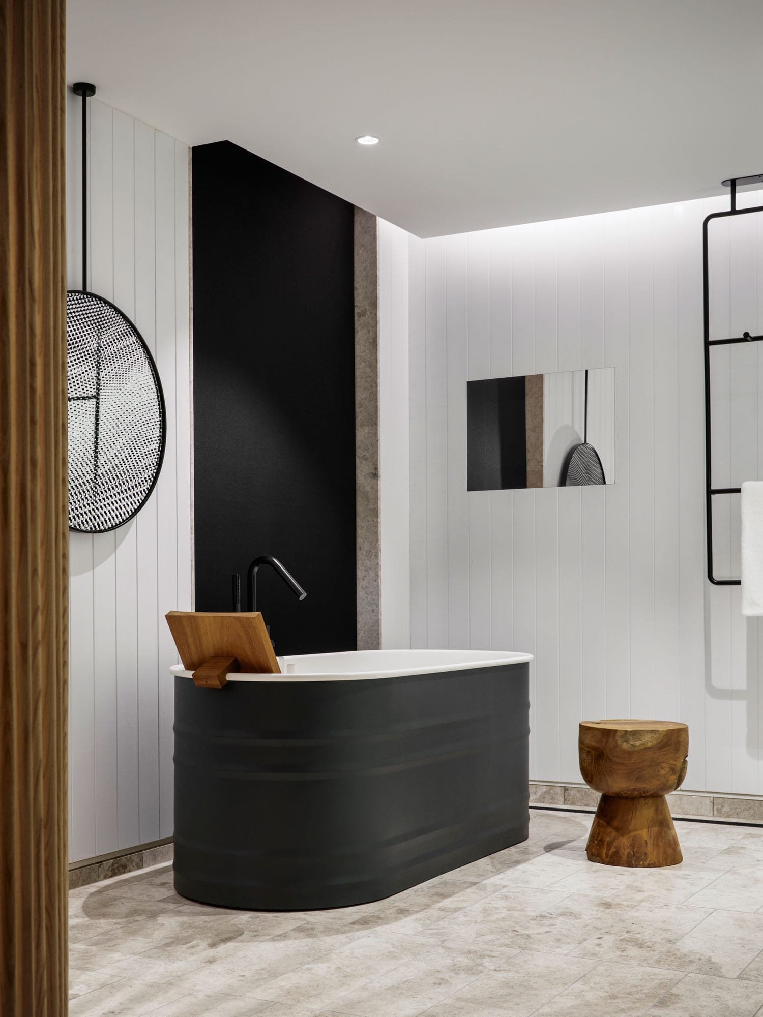 Finished bathroom in room 1201.