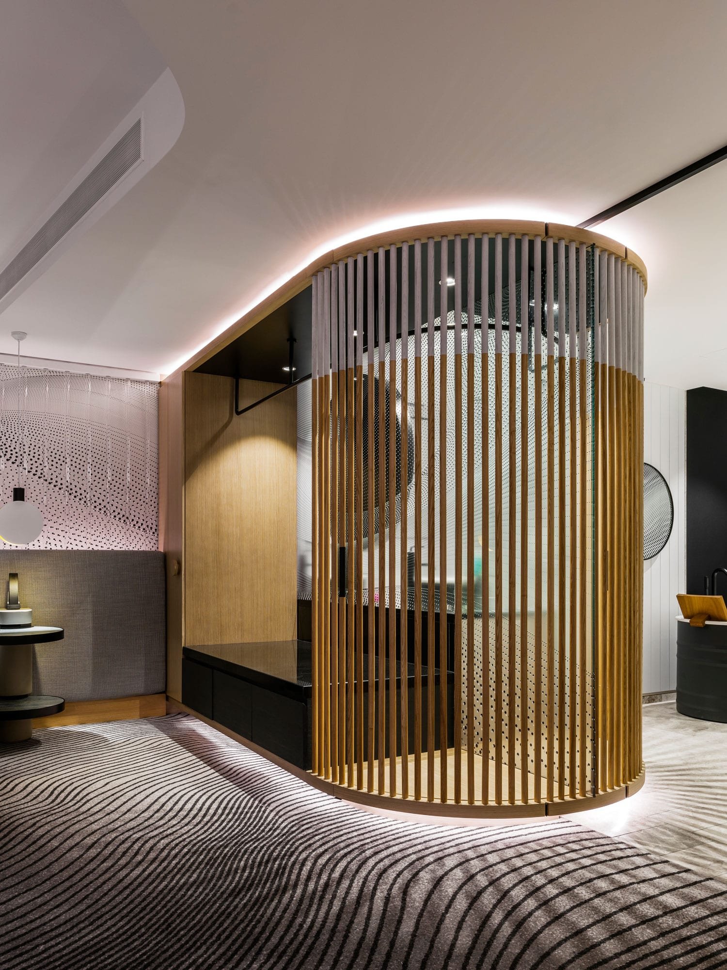 Finalised interior shot of the W Hotel in Brisbane Australia.
