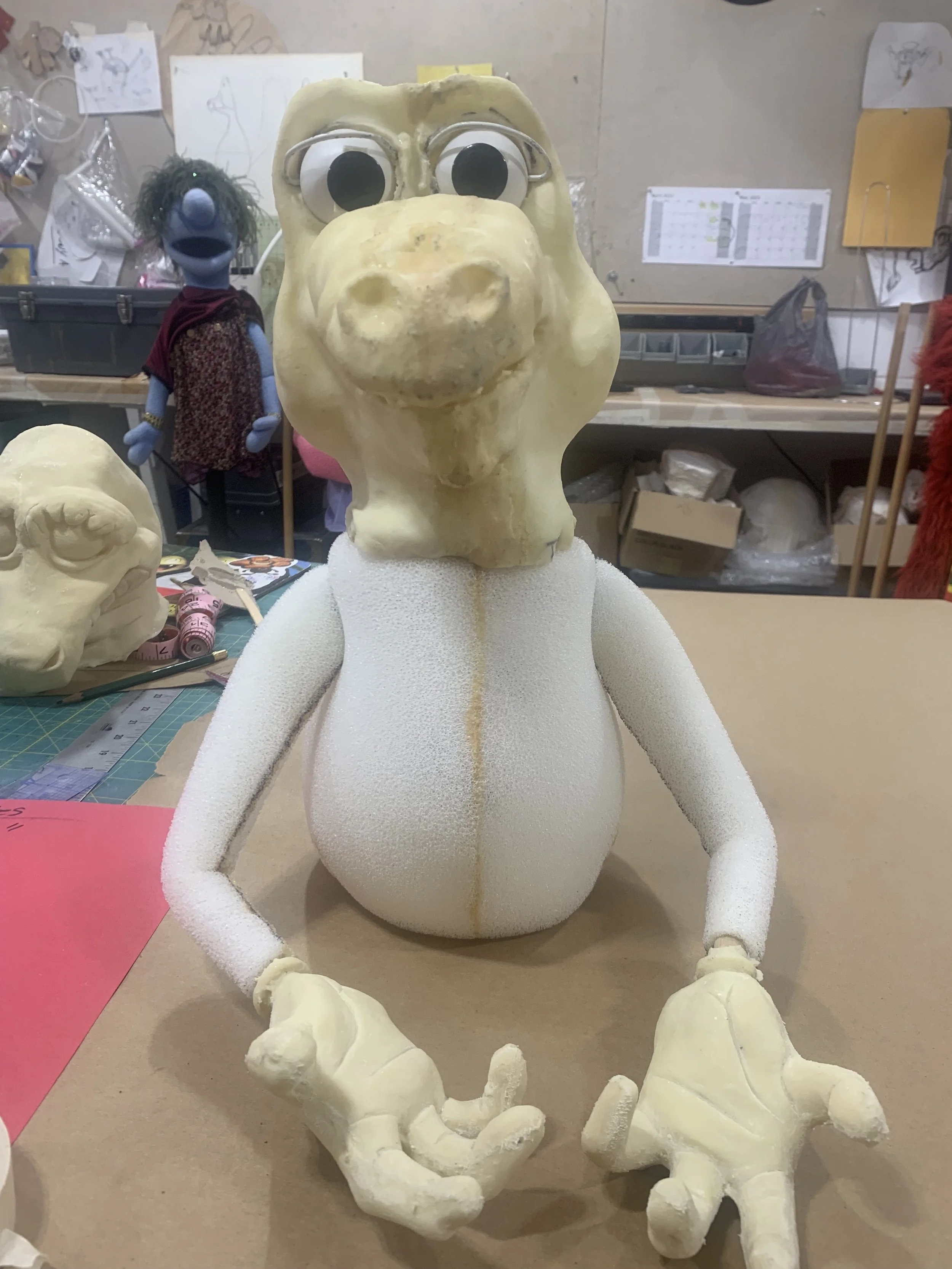 puppet skeleton with eye mech added