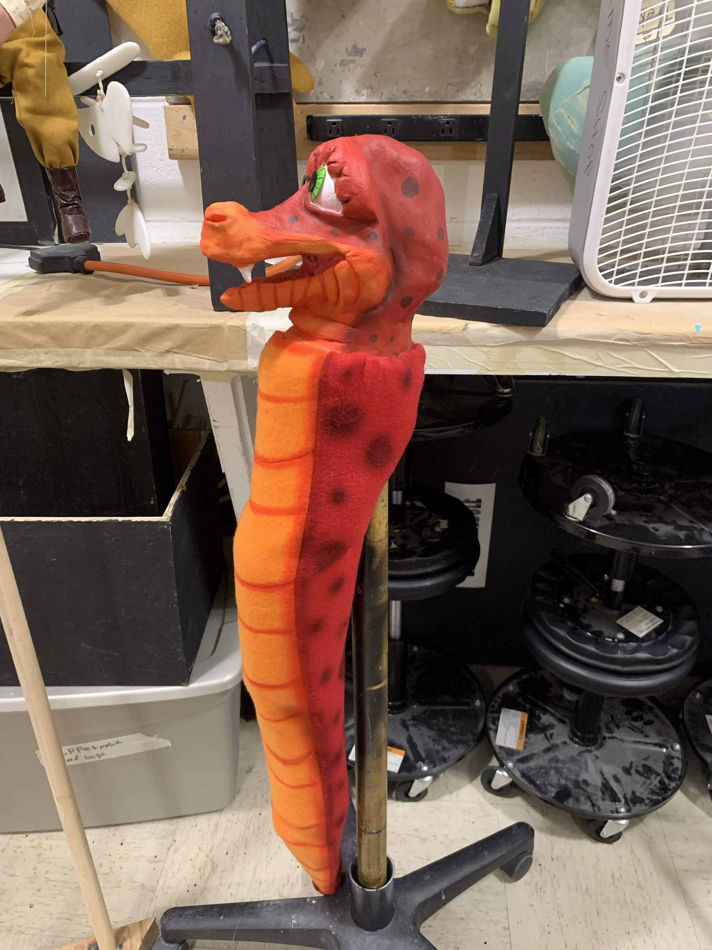 fully- airbrushed puppets