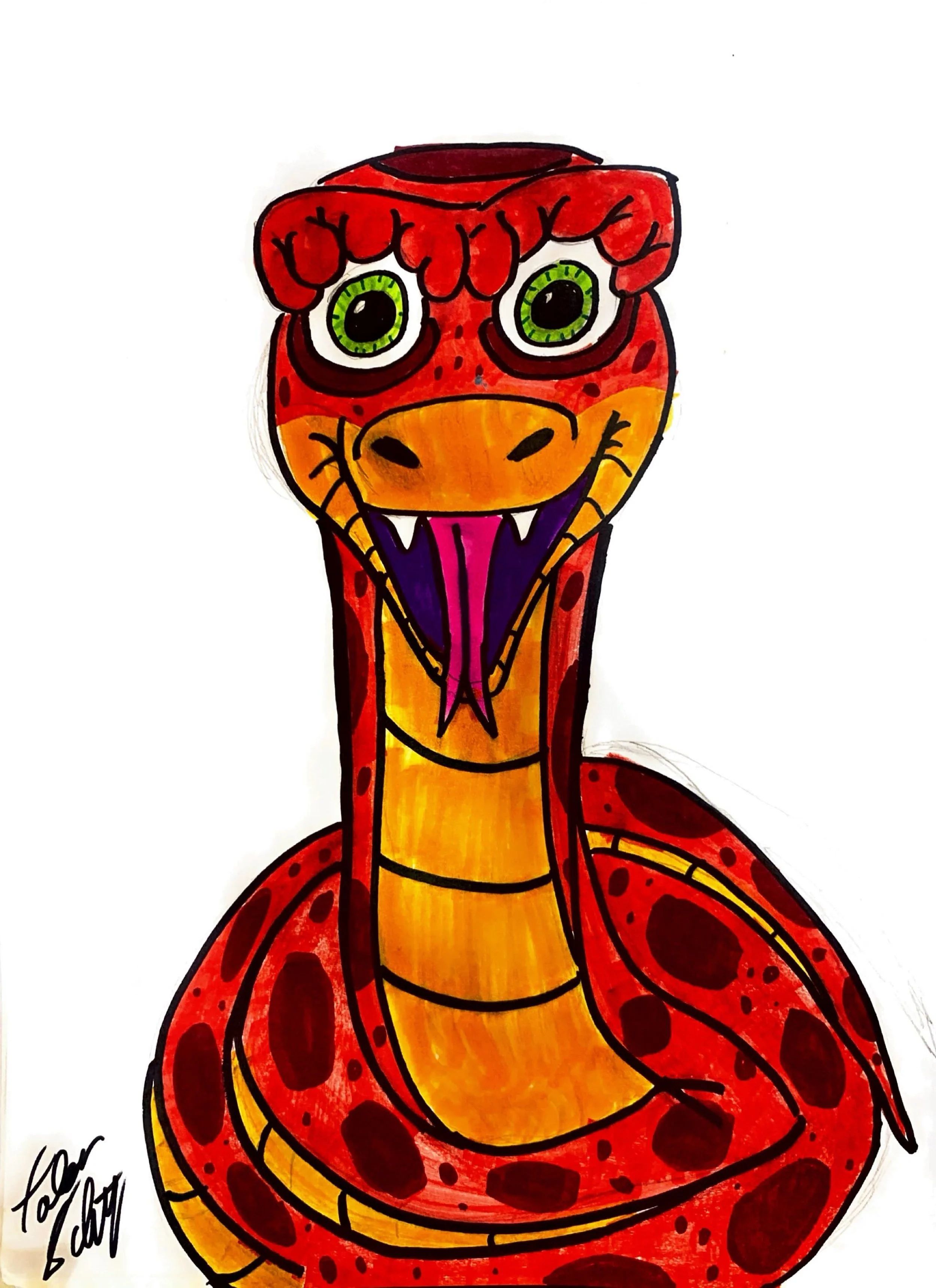 Seymour snake, full body design