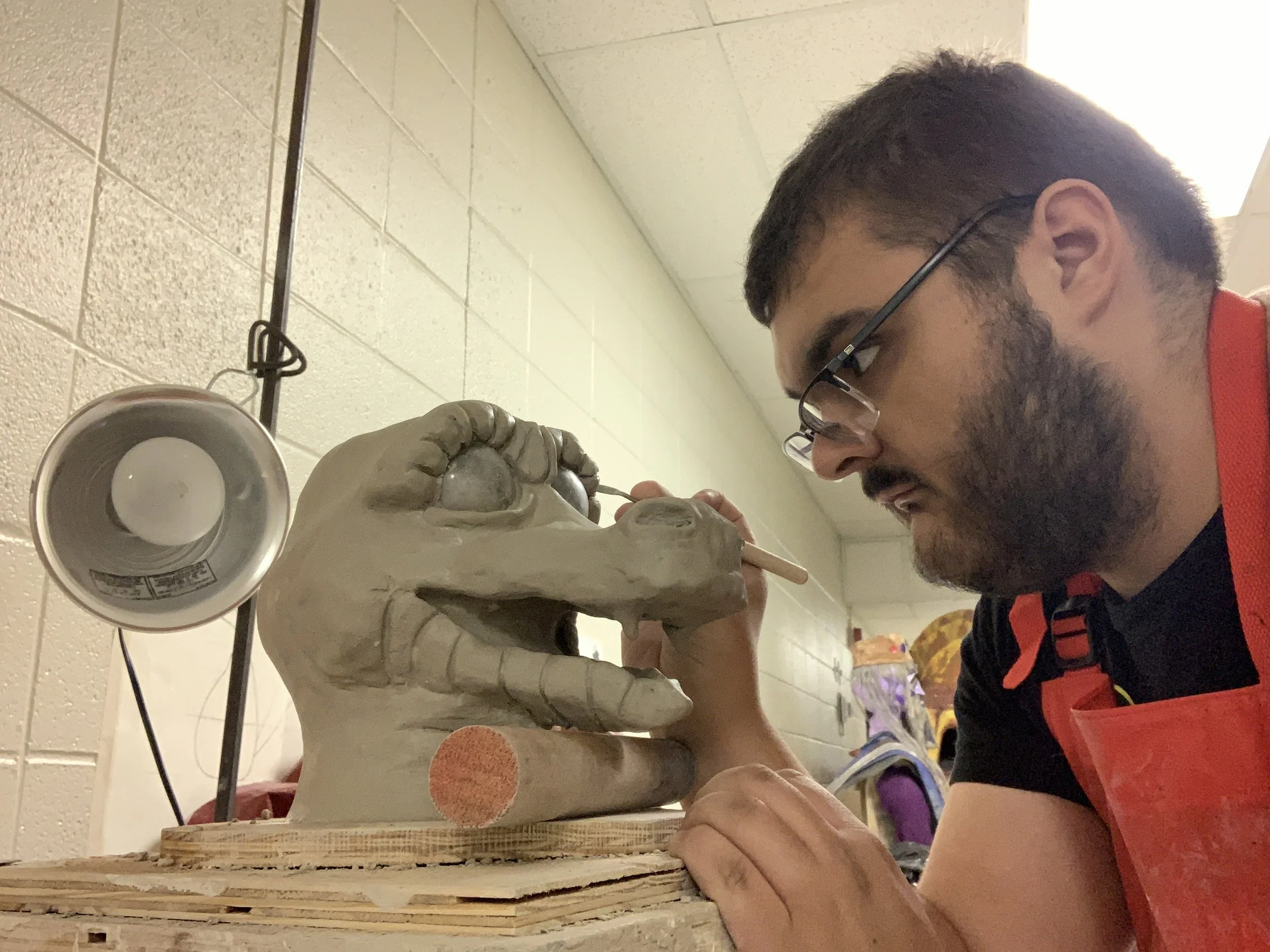 sculpting snake head