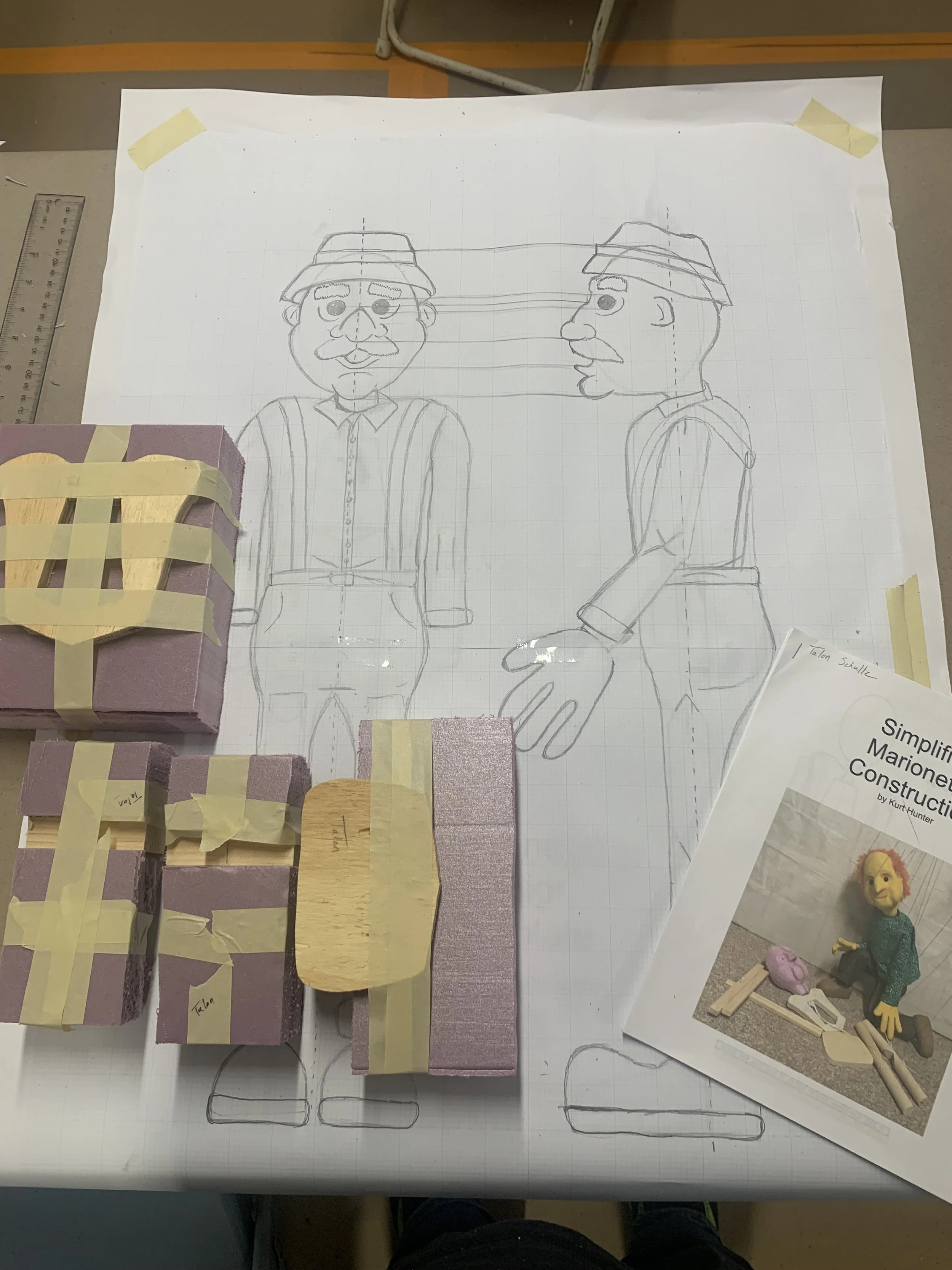 body parts ready for carving