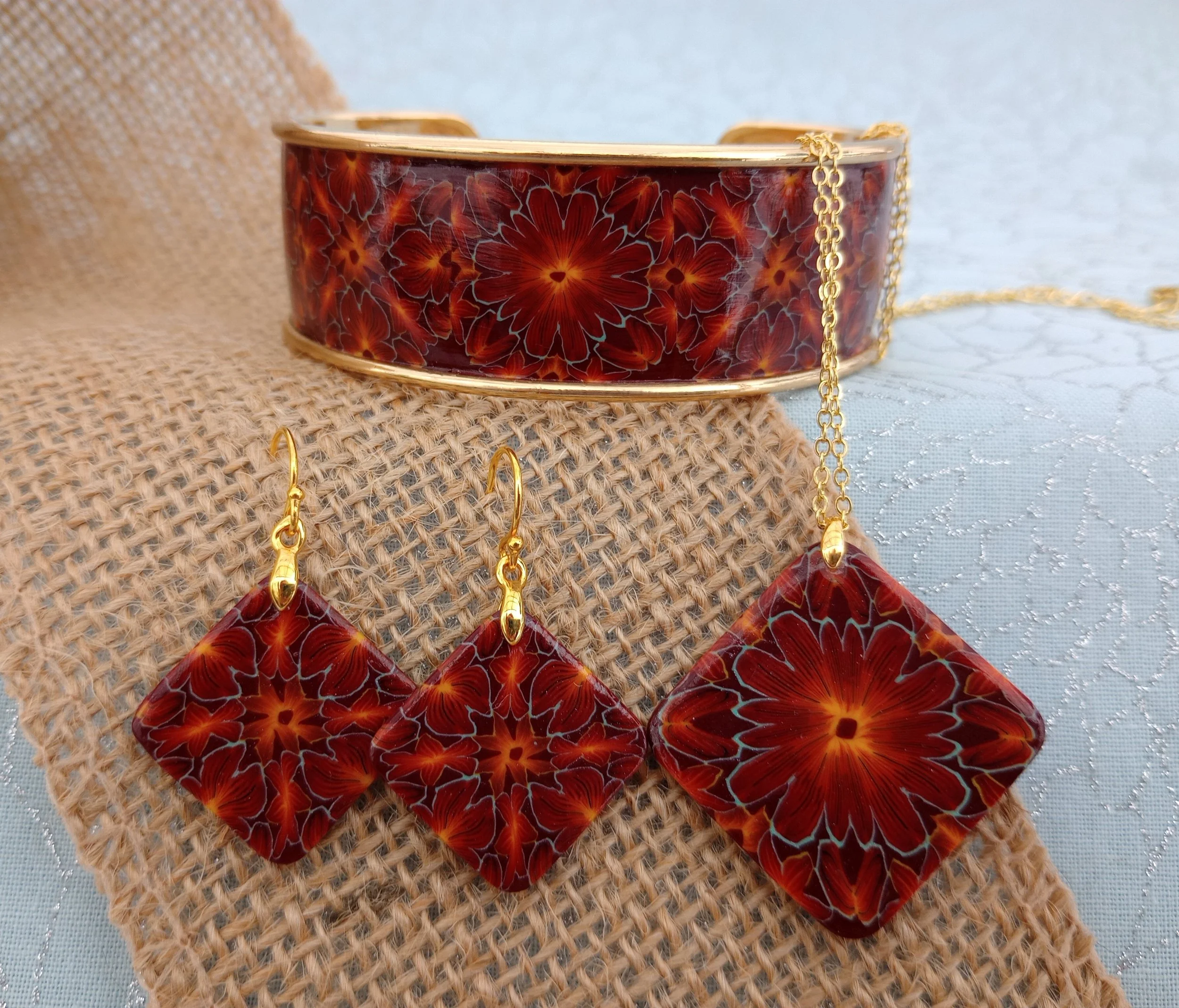 Red Jewelry Trio
