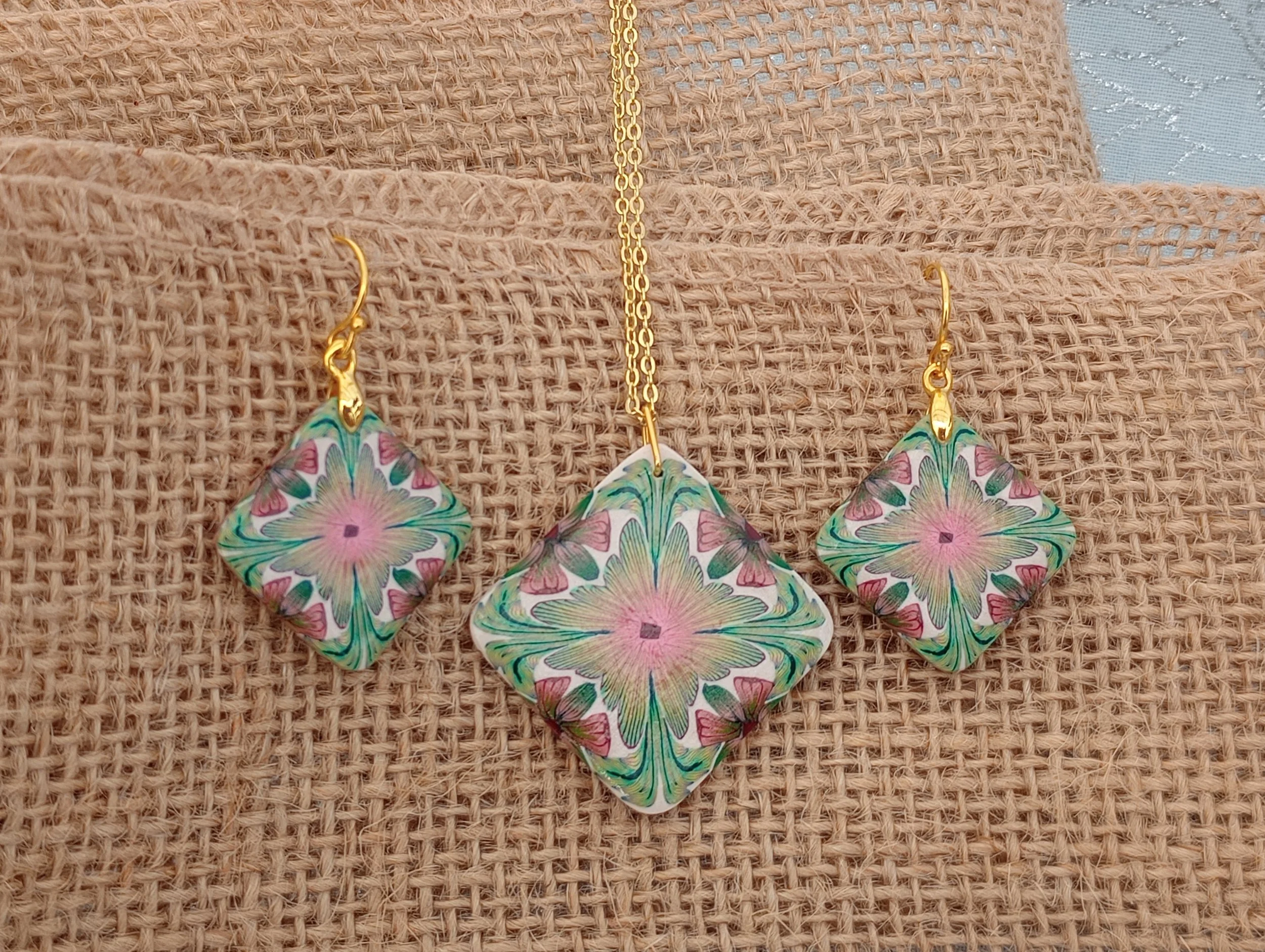 Pink Botanical Kaleidoscope