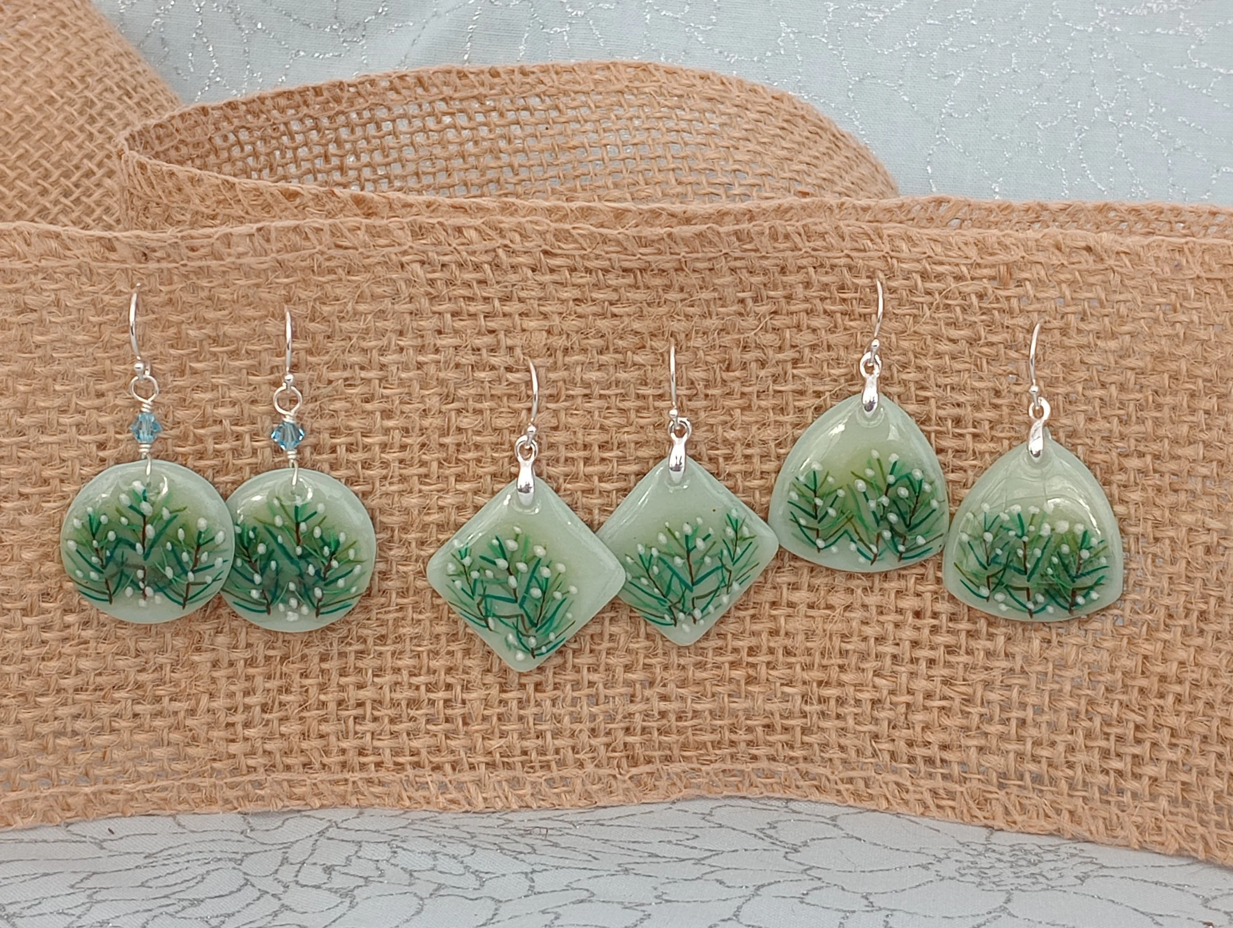 Winter in the Catskills earrings