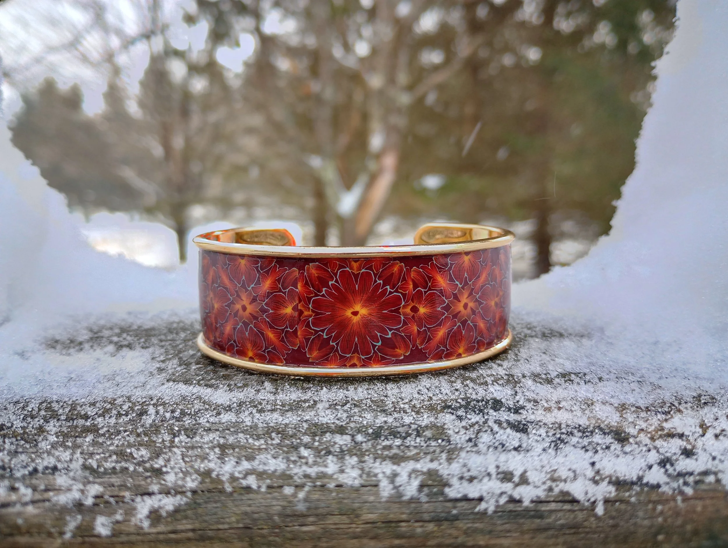 Red Cuff Bracelet
