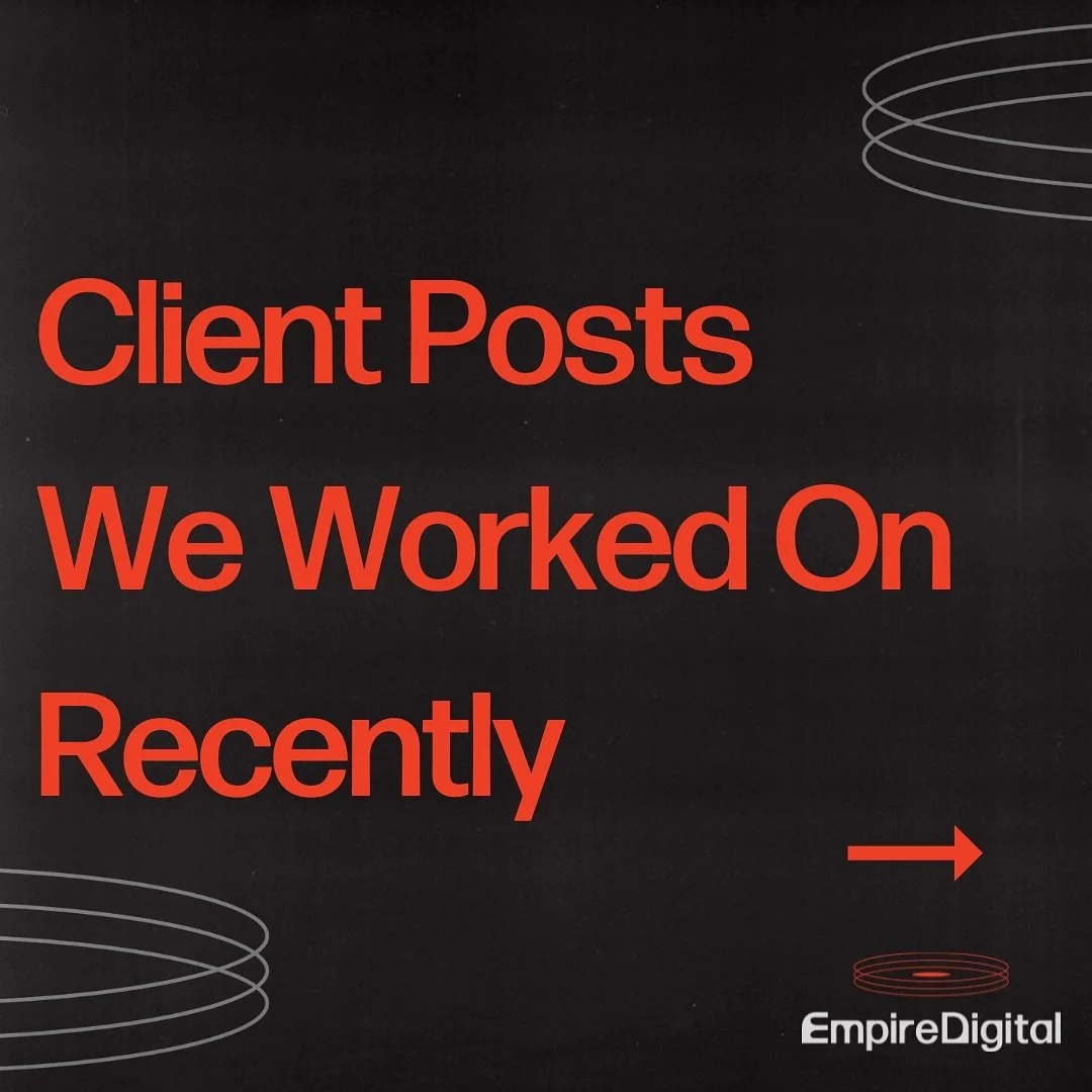 👉 Swipe through to see some of the graphics we made for our clients this week. 

#contentcreation #graphicdesign #socialmedia #socialmediamanagement #instagram