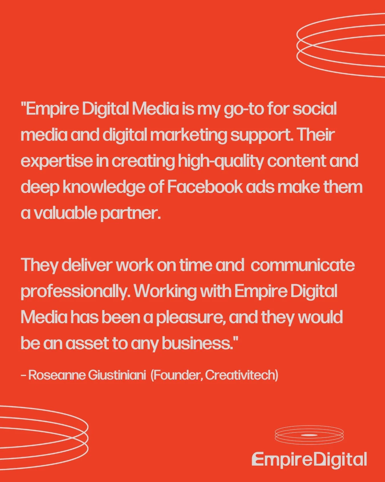 Grateful for the 30+ brands who have trusted us over the last few years. Feedback like this keeps us motivated.

#contentcreation #socialmedia #socialmediamanager #digitalmarketing #socialmediamanagement