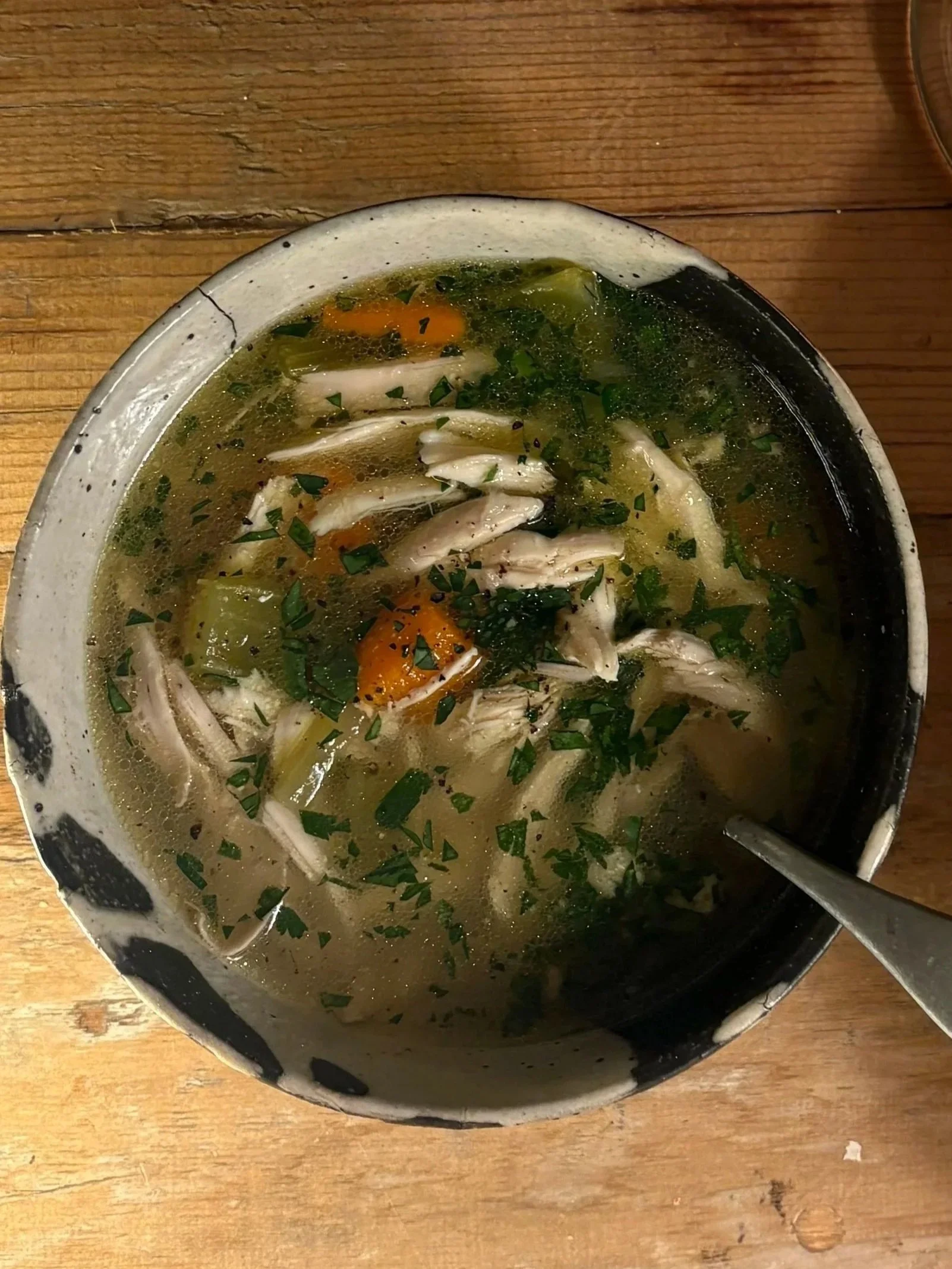chicken herb lemon soup