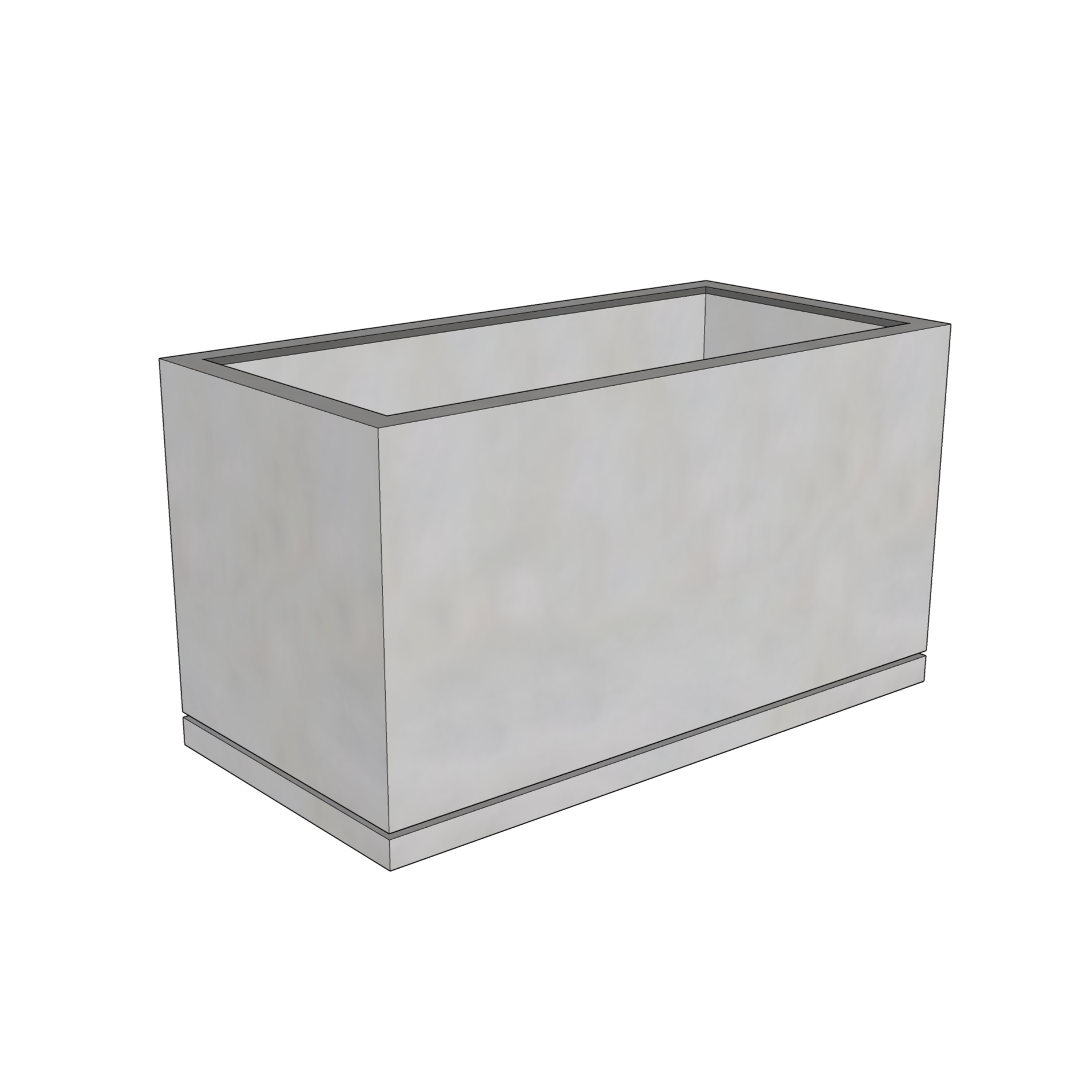 GRC Planter with Integrated Drip Tray | Satu Bumi