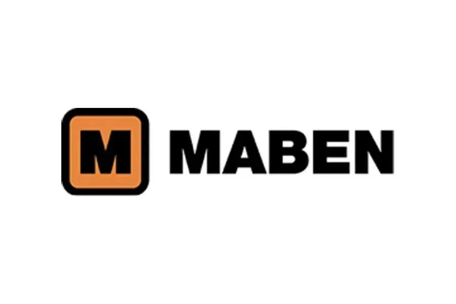 MABEN logo with an orange and black "M" icon