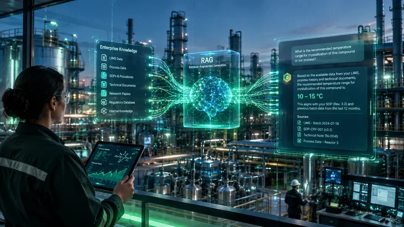 How Retrieval-Augmented Generation (RAG) Transforms LLMs for Enterprise Chemistry