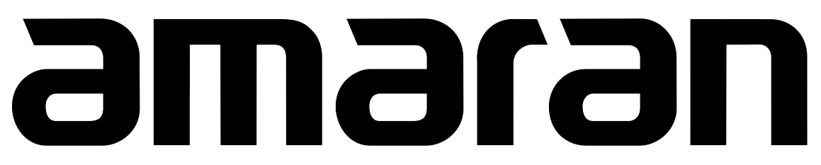 Black text spelling 'amaran' on a transparent background.