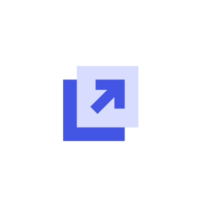 Icon of an outward arrow inside a square, representing sharing or expanding.