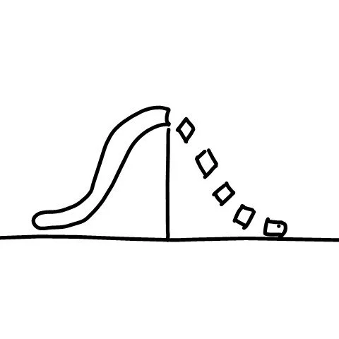 Worm crawling over a razor blade