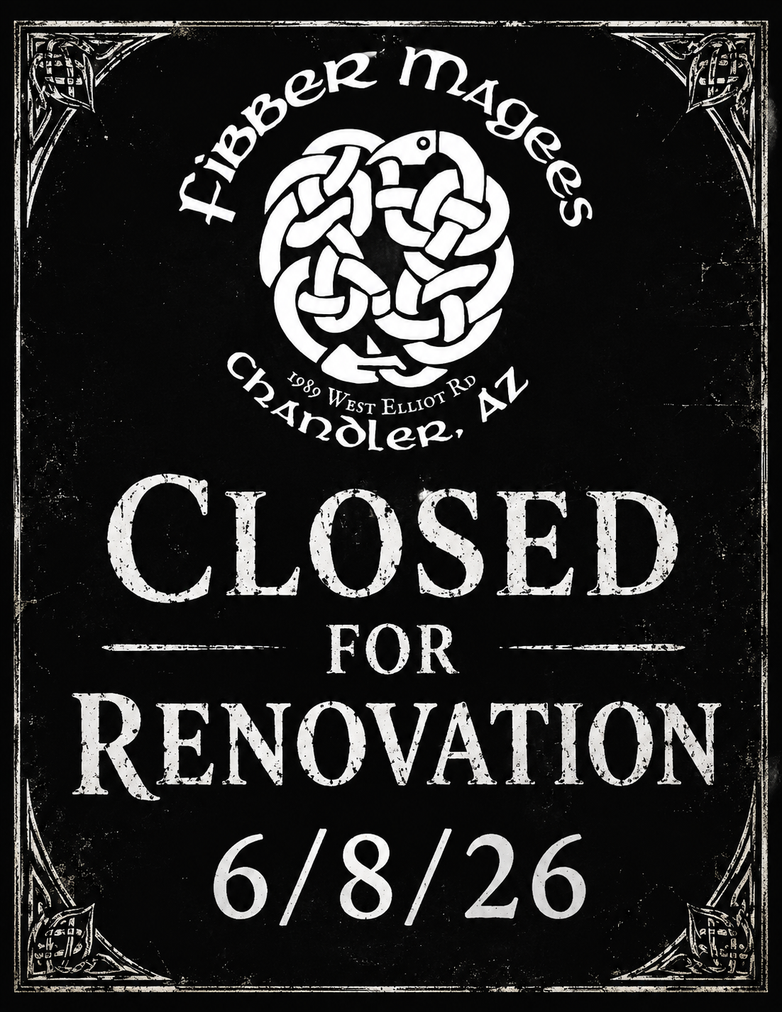 WE ARE CLOSED