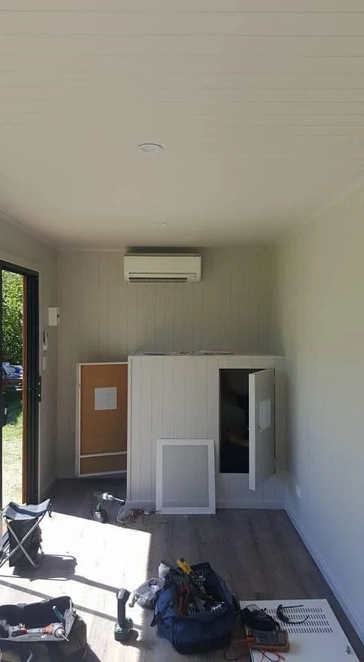 AC in tiny home installation
