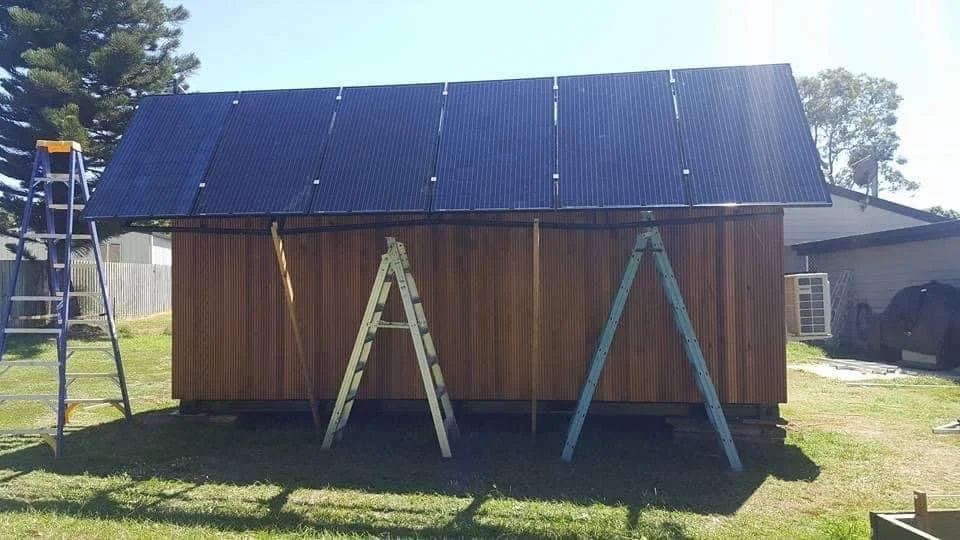 Tiny Home Solar installation