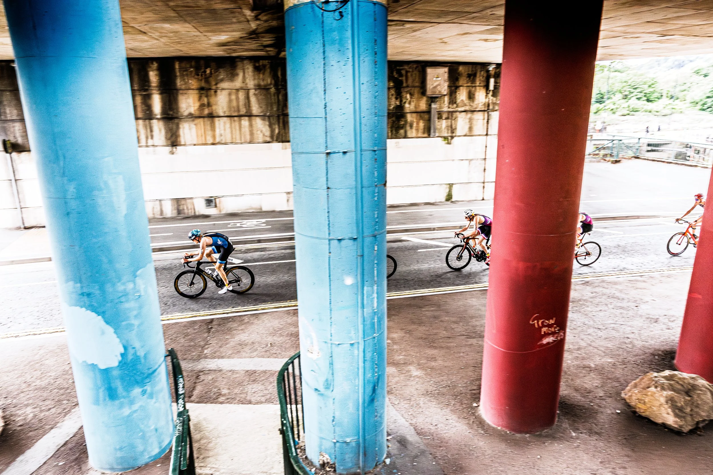 Triathletes at the British Triathlon Super Series - 2025