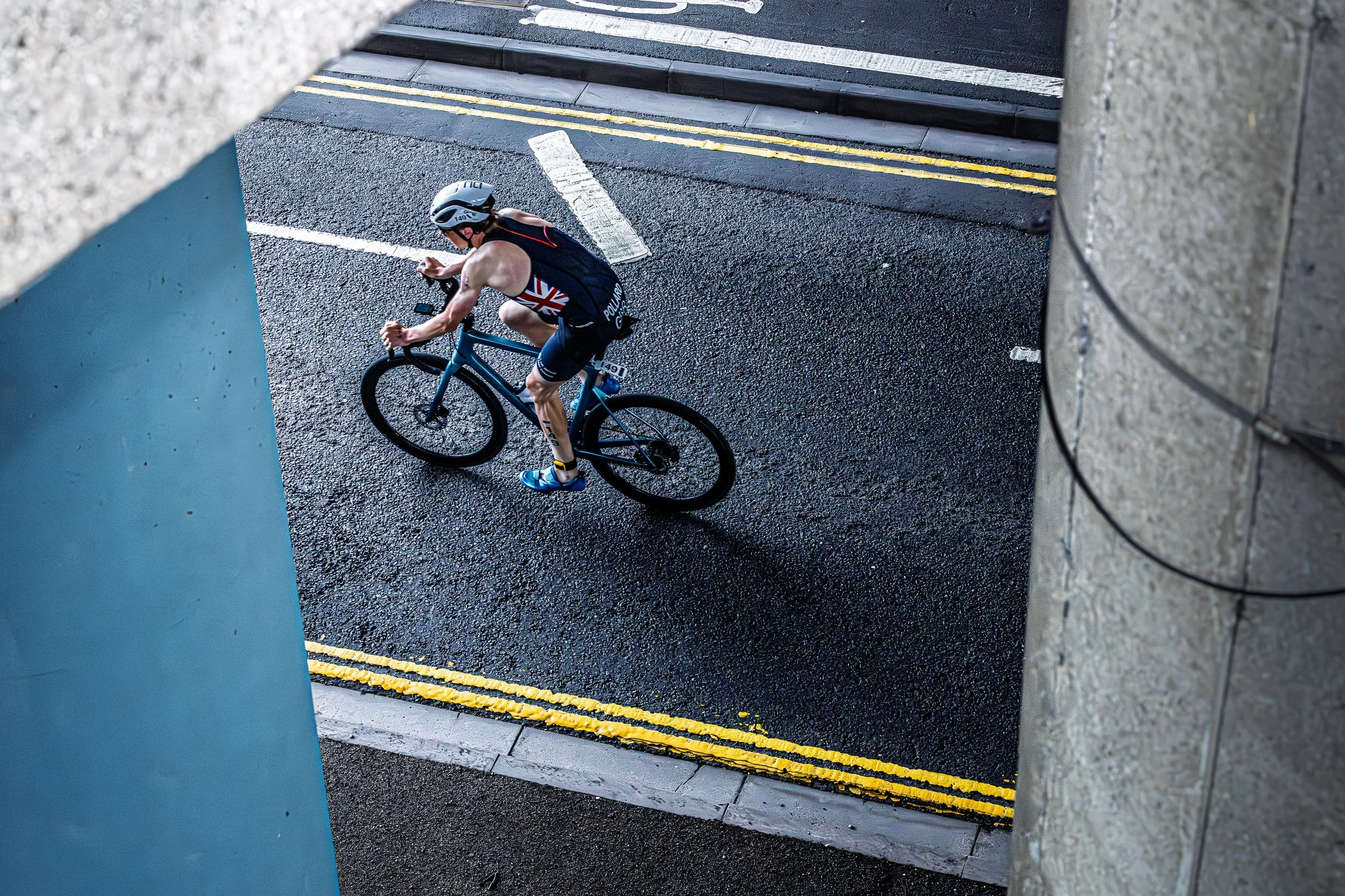 Team GB triathlete at the British Triathlon Super Series - 2025