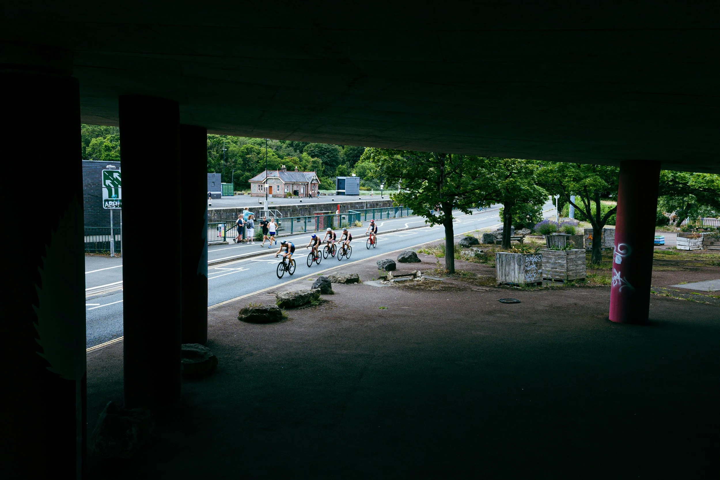 Triathletes at the British Triathlon Super Series - 2025