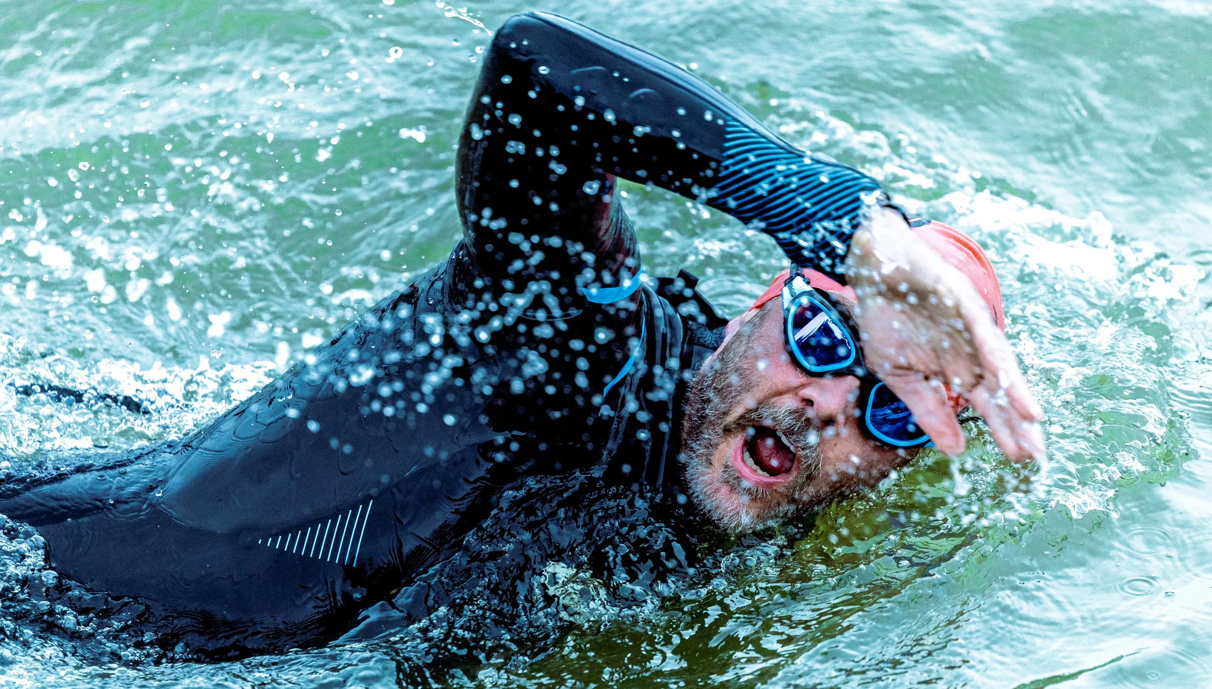 Swimmer at the ATW triathlon - 2025