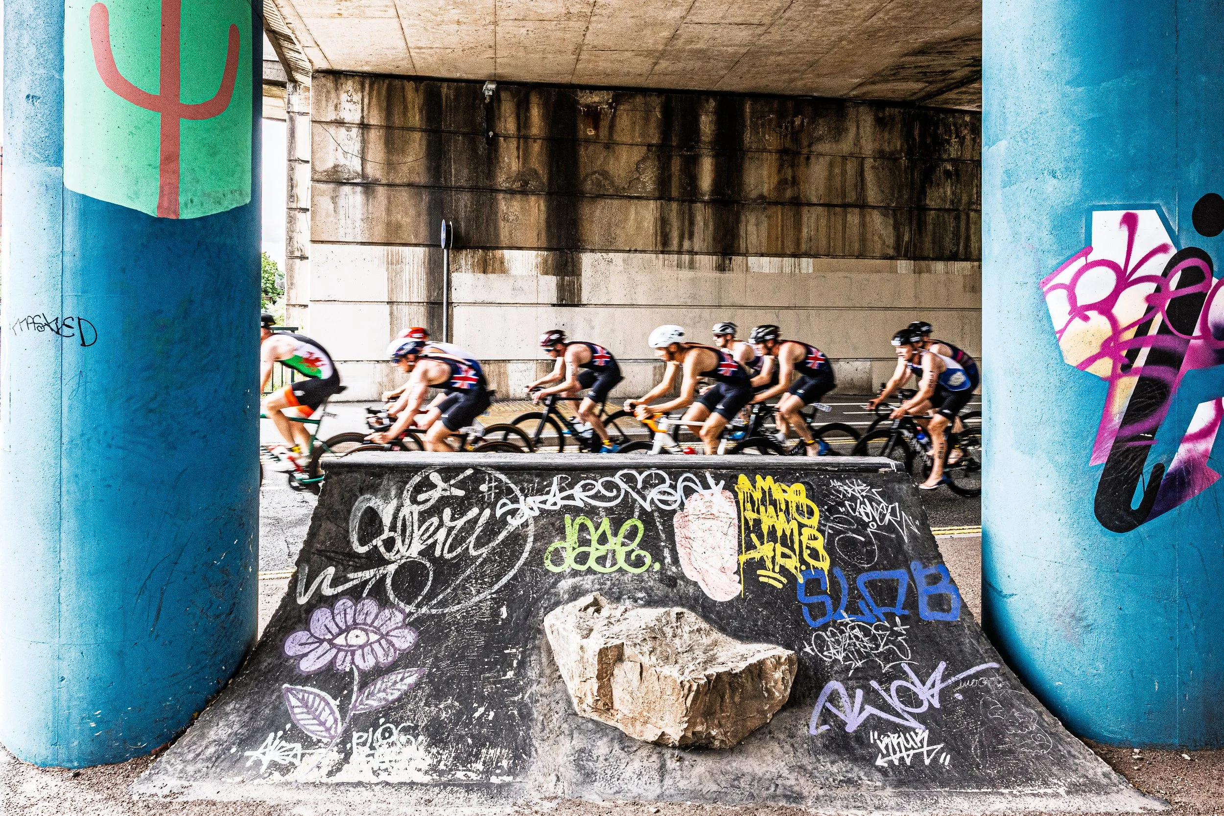 Triathletes at the British Triathlon Super Series - 2025