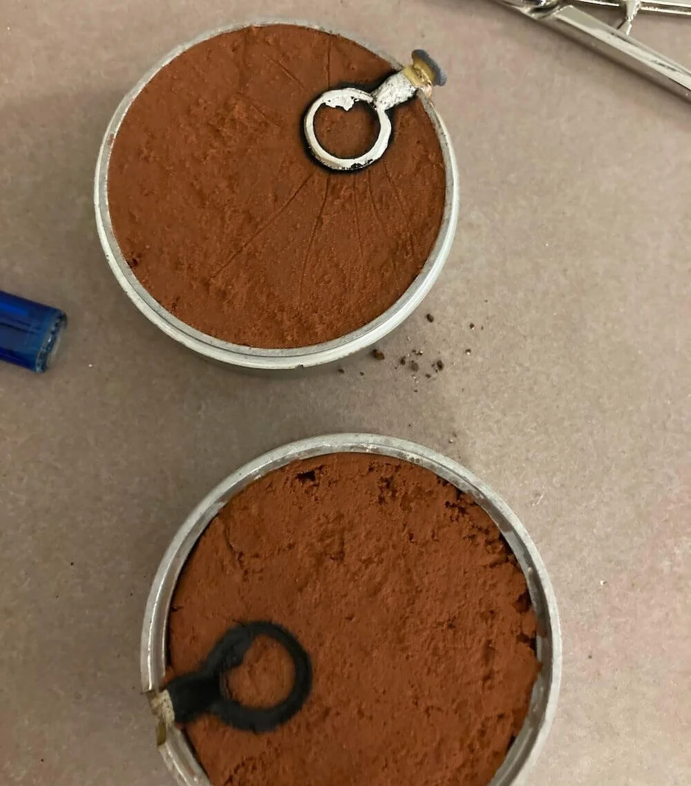 Black Octopus Jewellery sand casting