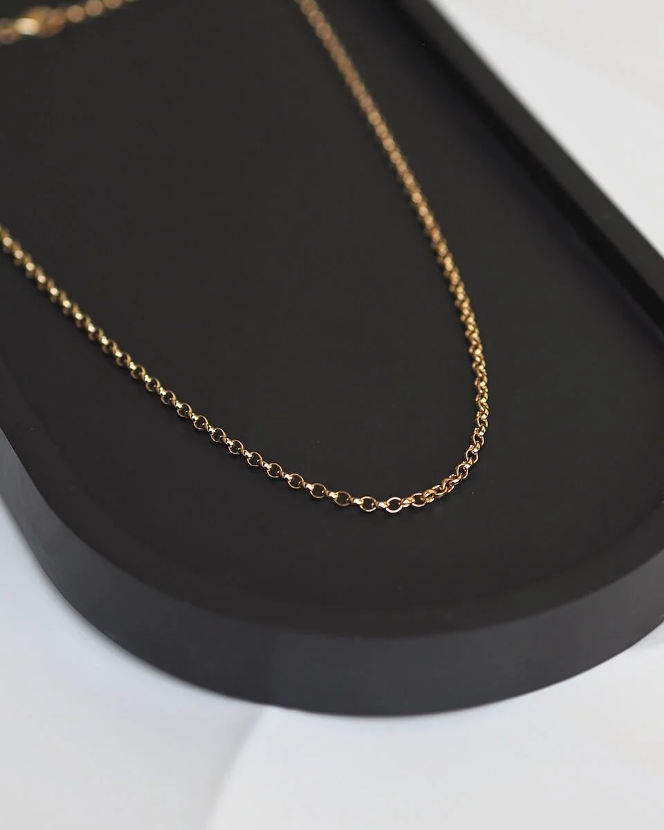 Gold Vermeil Belcher Chain Necklace