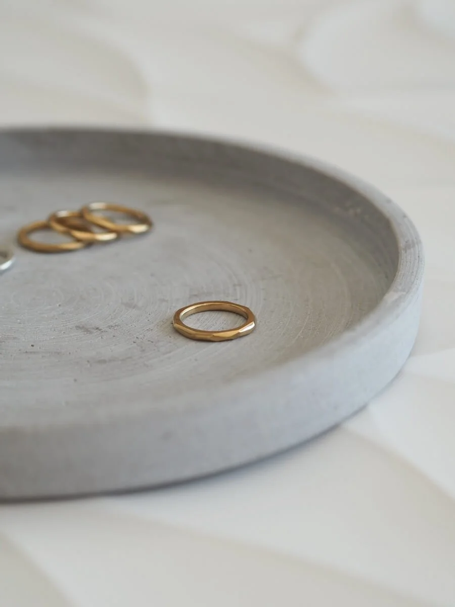 9ct Gold Geometric Stacking Ring