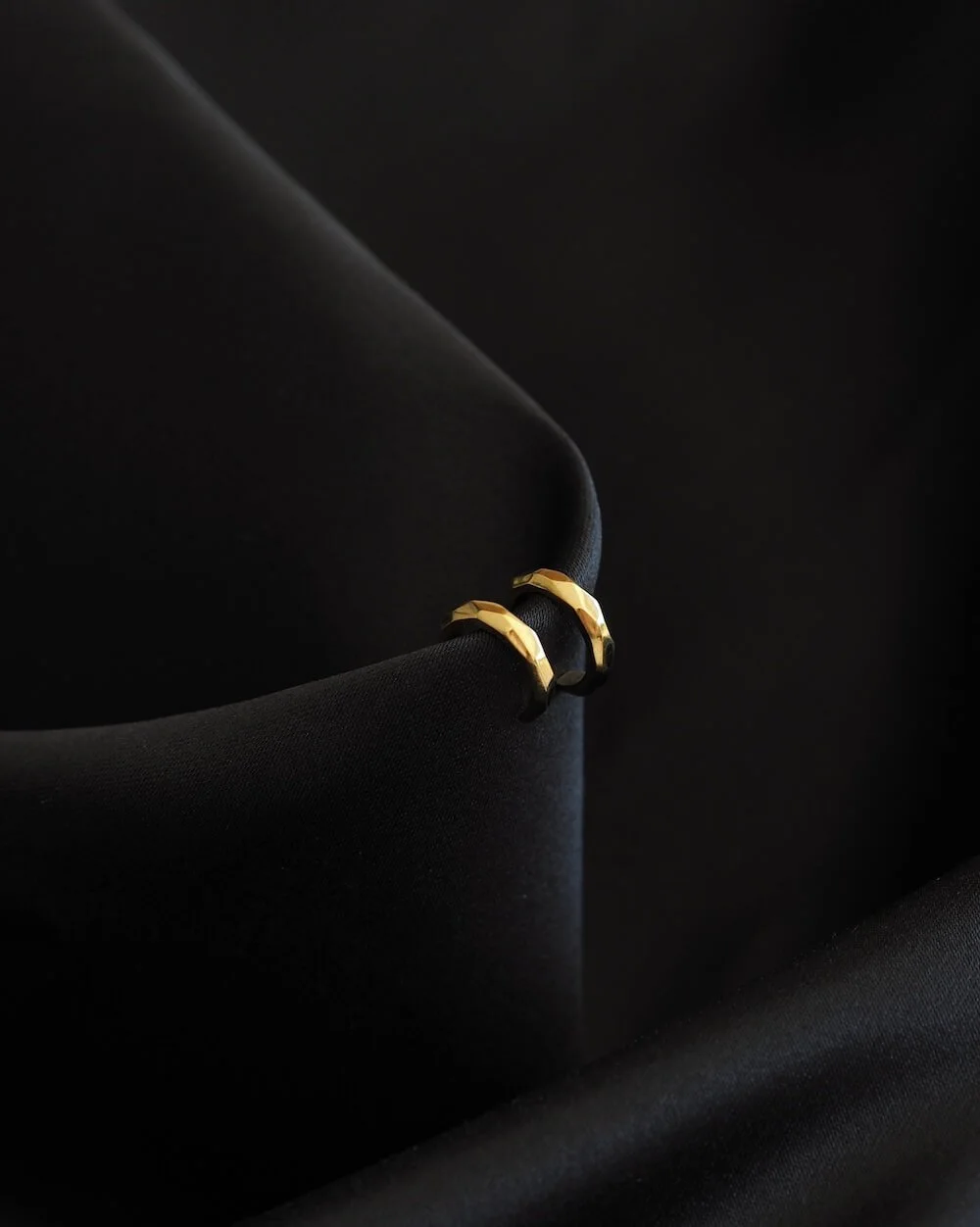 Gold Vermeil Mini Geometric Hoop Earrings
