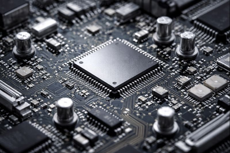 A circuit board which may contain silver