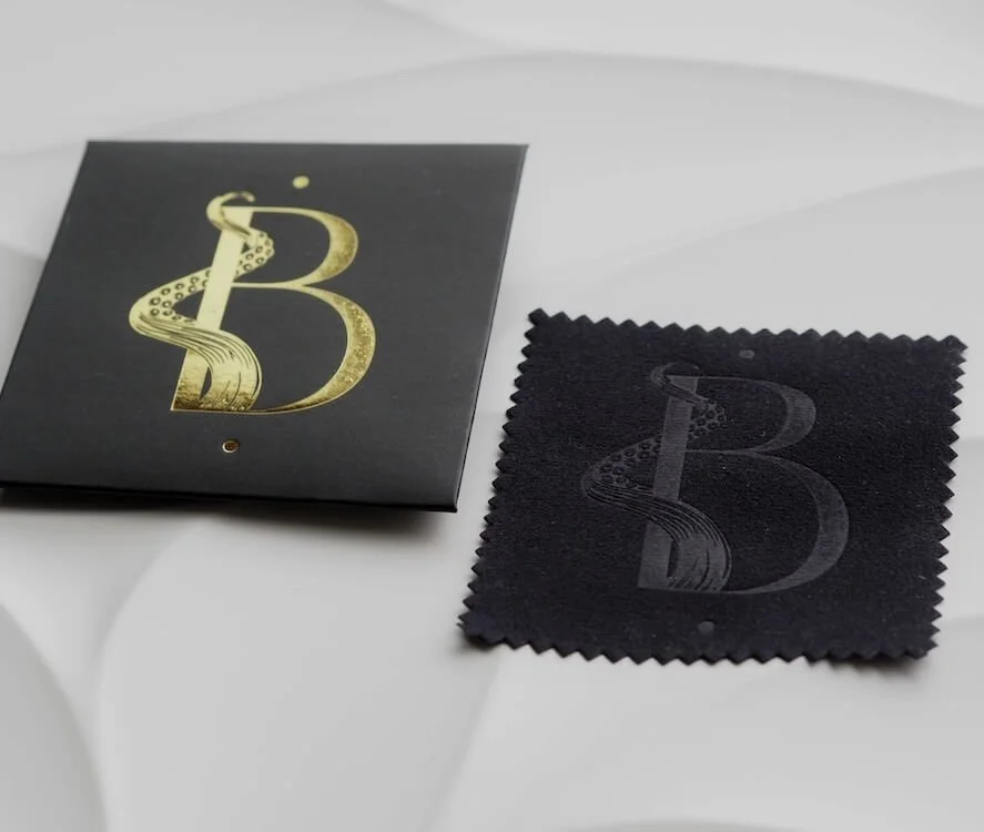 Black Octopus Jewellery Silver Polishing Cloth Jewellery Gift
