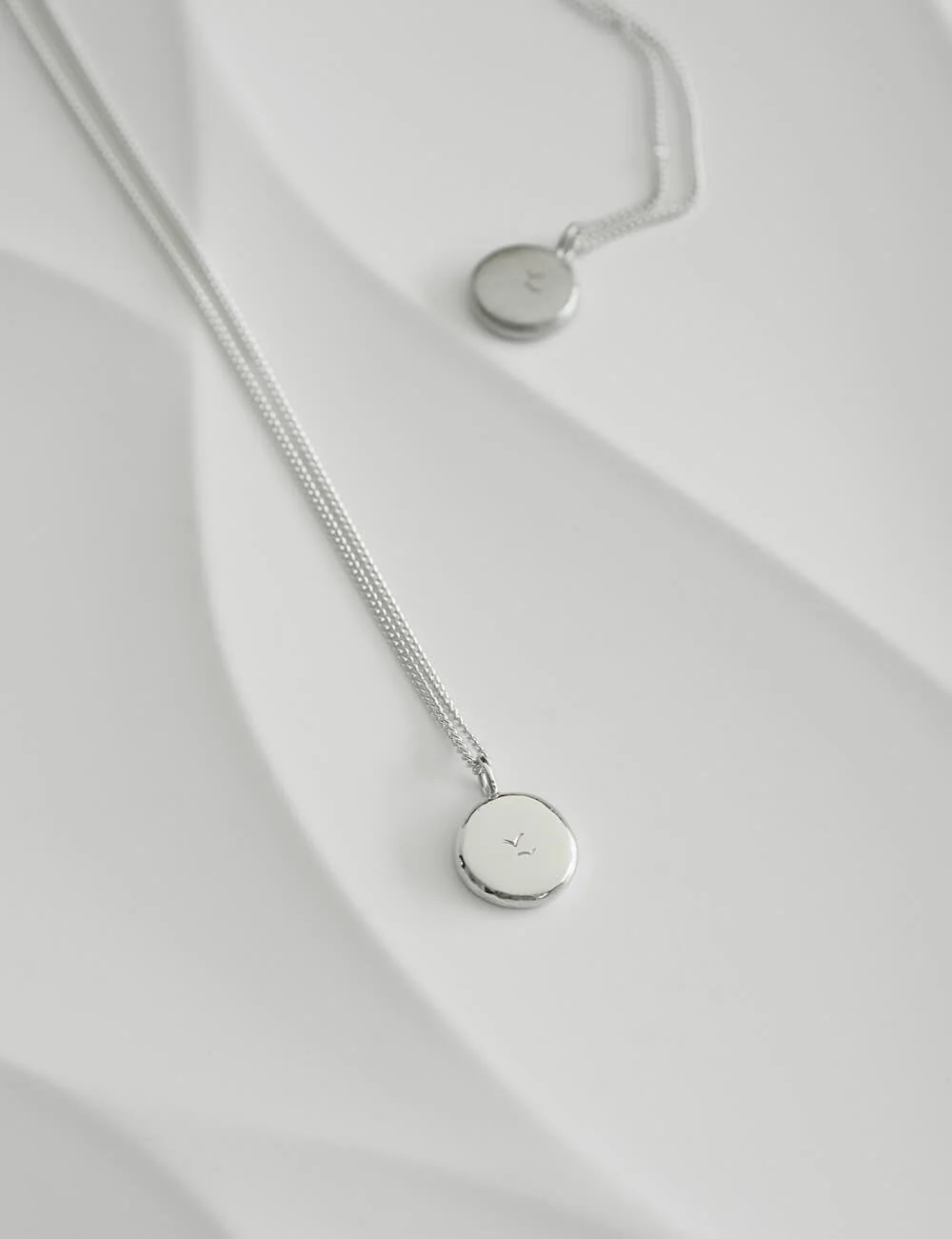 Sterling Silver pebble pendant necklace anniversary jewellery gift